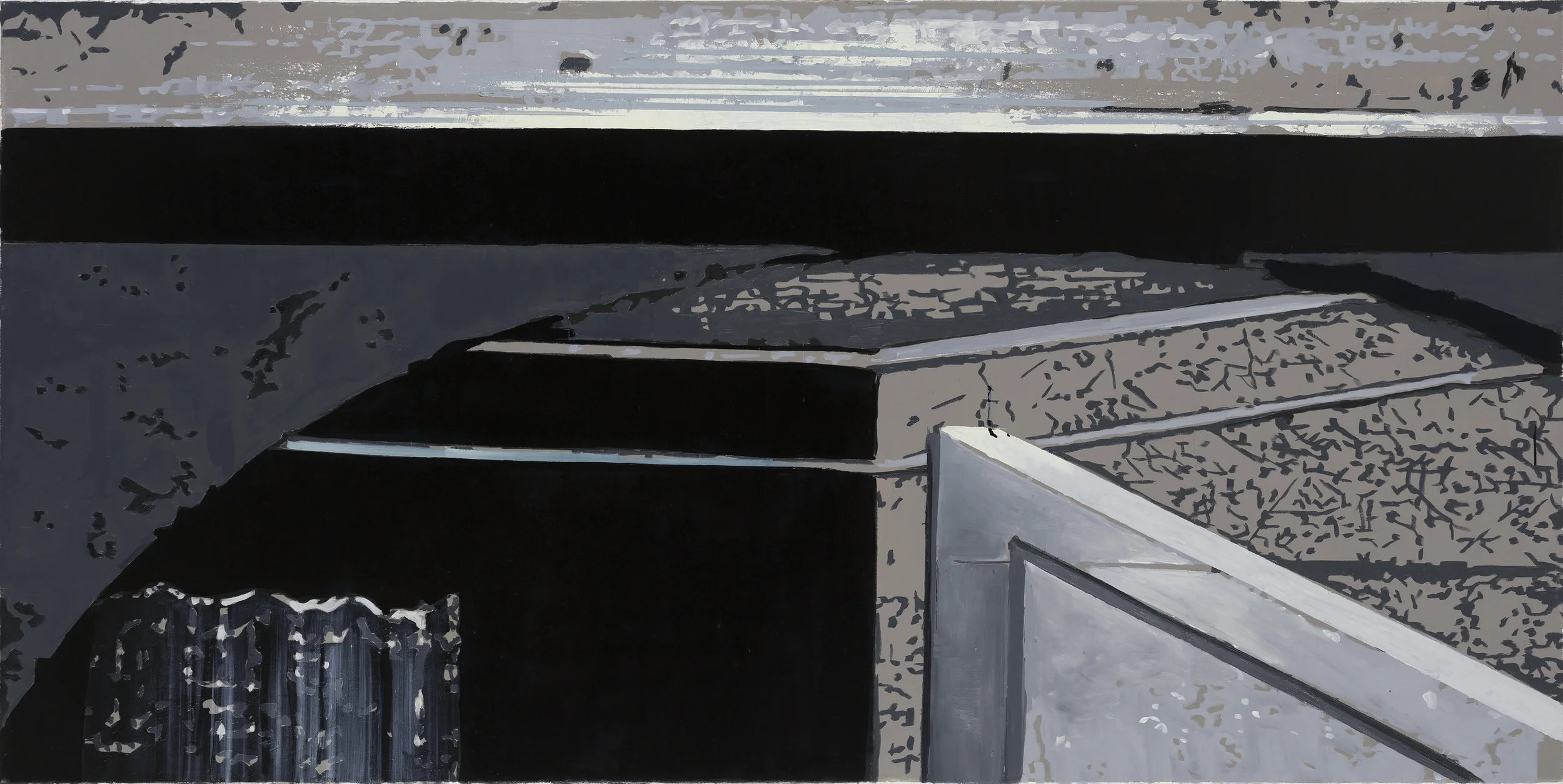 Oren Eliav, Corner, Oil on canvas