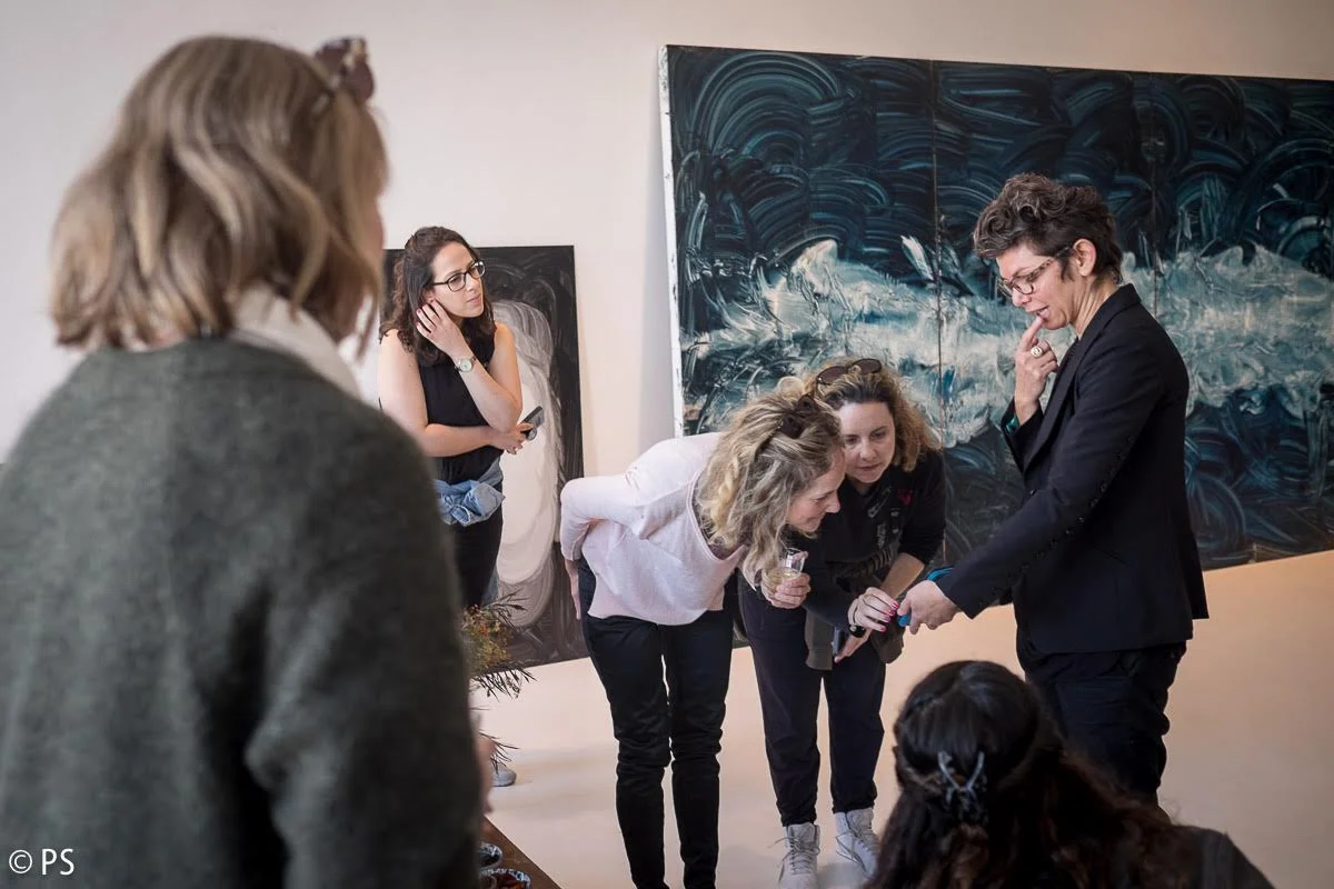 An Oh So Arty tour at Miriam Cabess’a Tel Aviv studio. Photo by Pavlina Schultz.