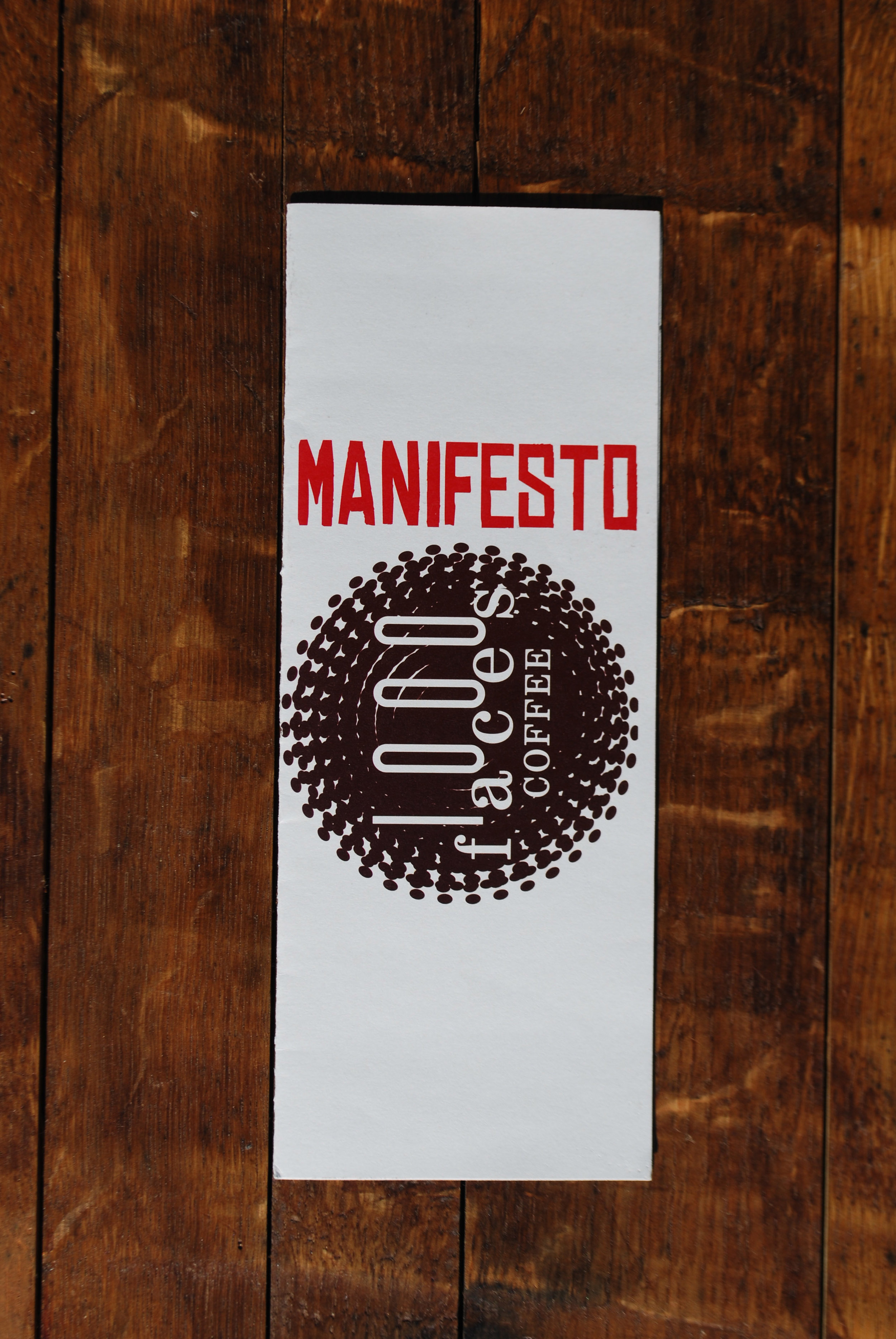 menu + manifesto