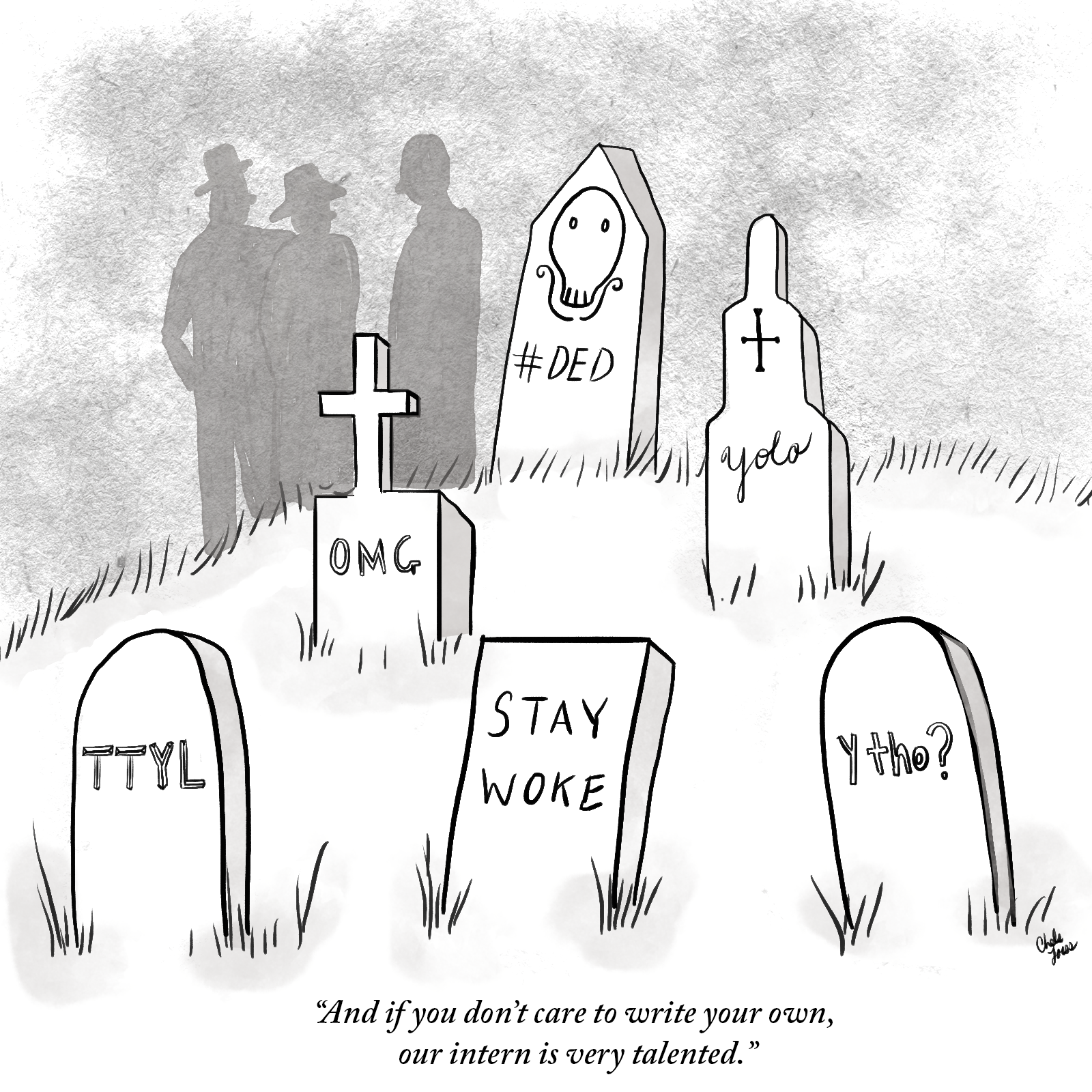 Rejected New Yorker cartoons, 2017. 