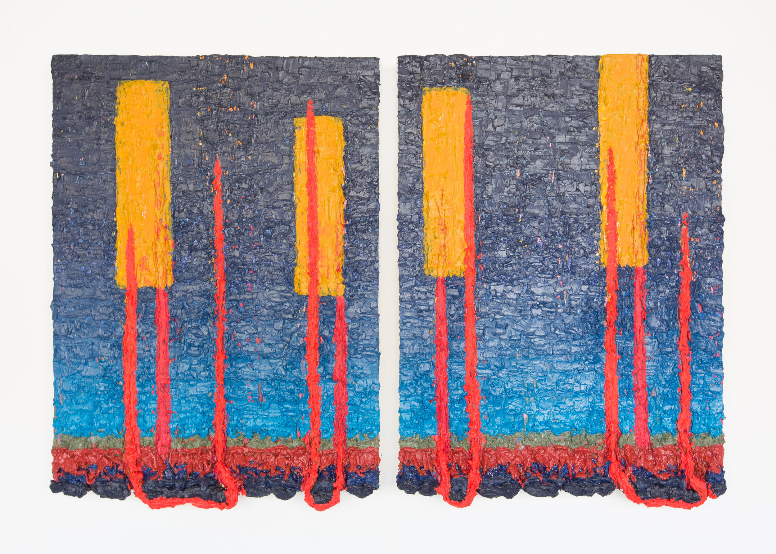 Joshua Thompson, These Tethered Anchors Will Not Hold , 2015-17 (diptych)