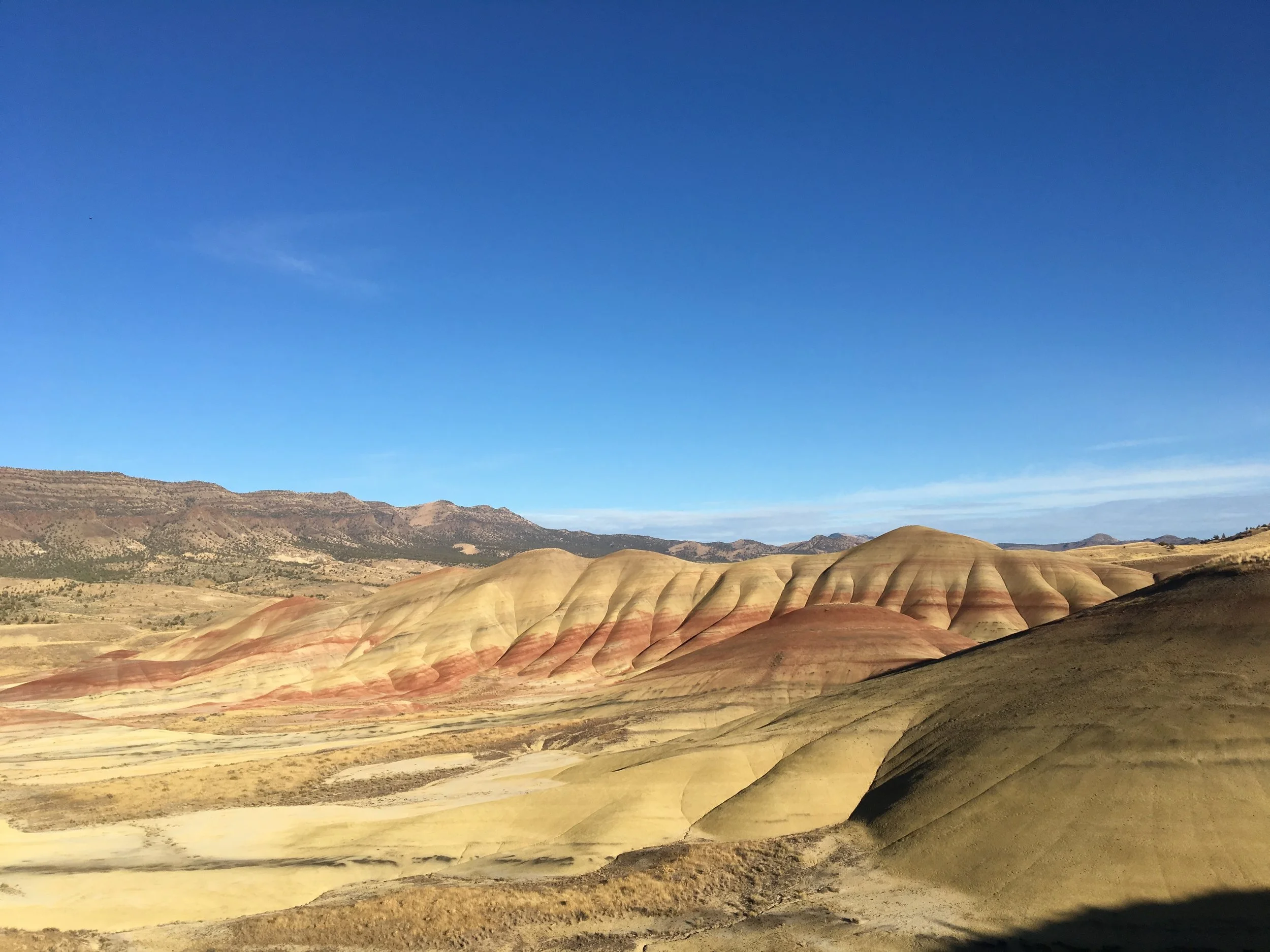From the main overlook. The hills change as fast as the light changes.