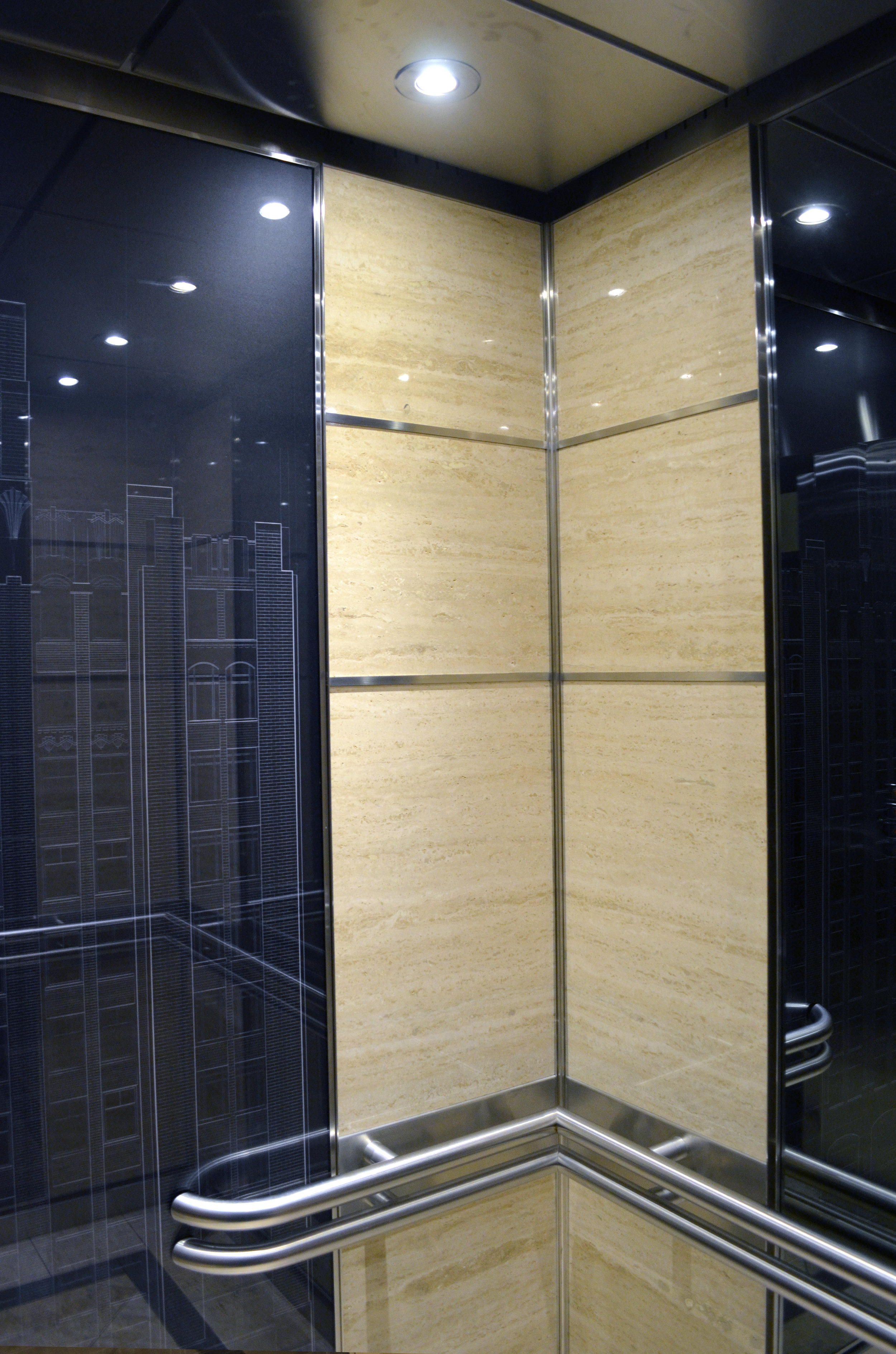 Elevator Glass Panels — Elevator Scene