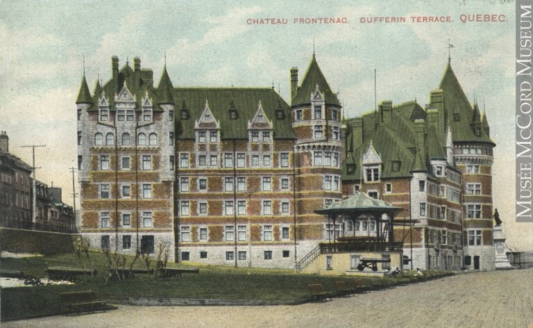 Chateau Frontenac and Dufferin Terrace, Quebec. 1910