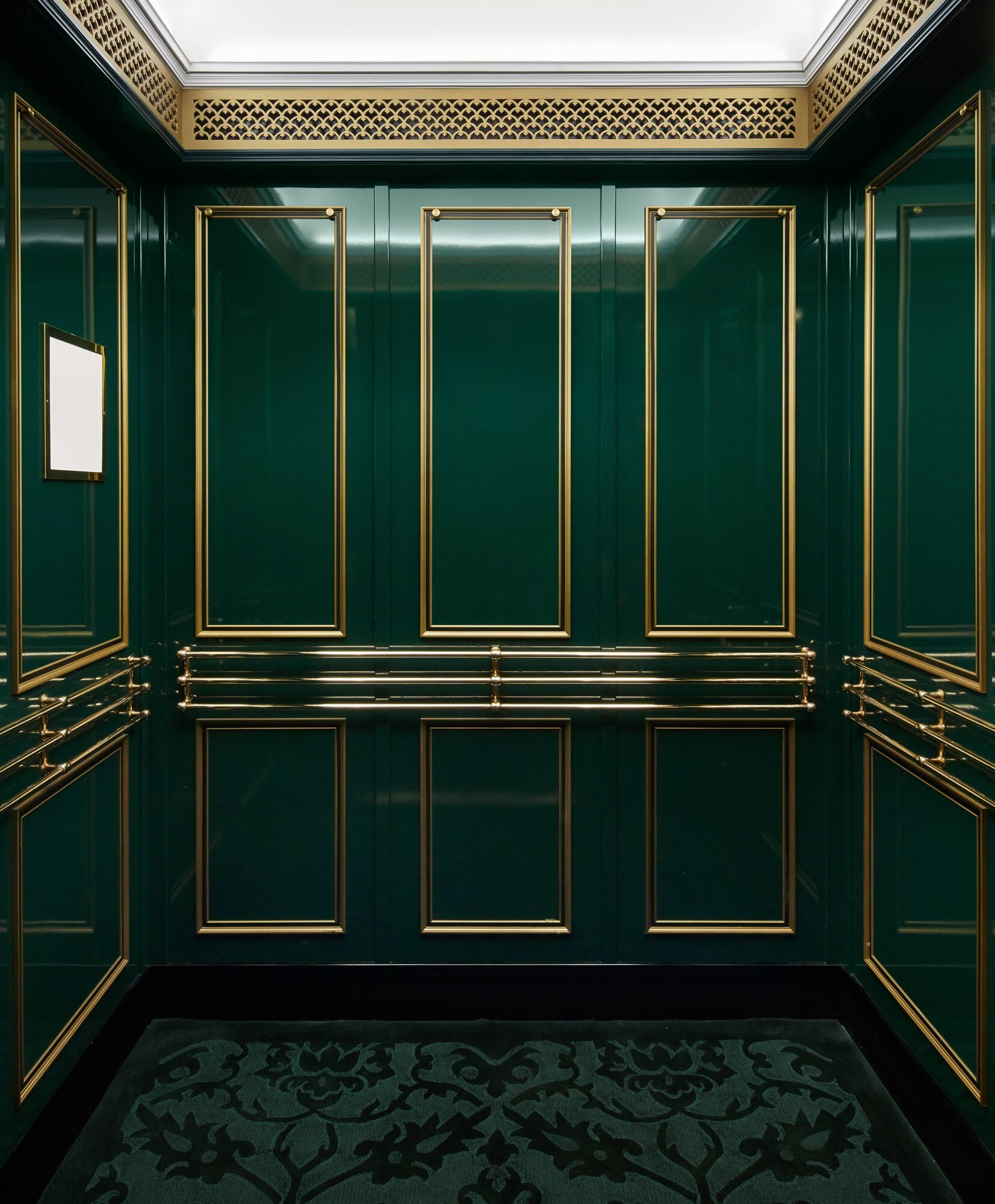 Ultra Lacquered Green Elevator Interior.jpg