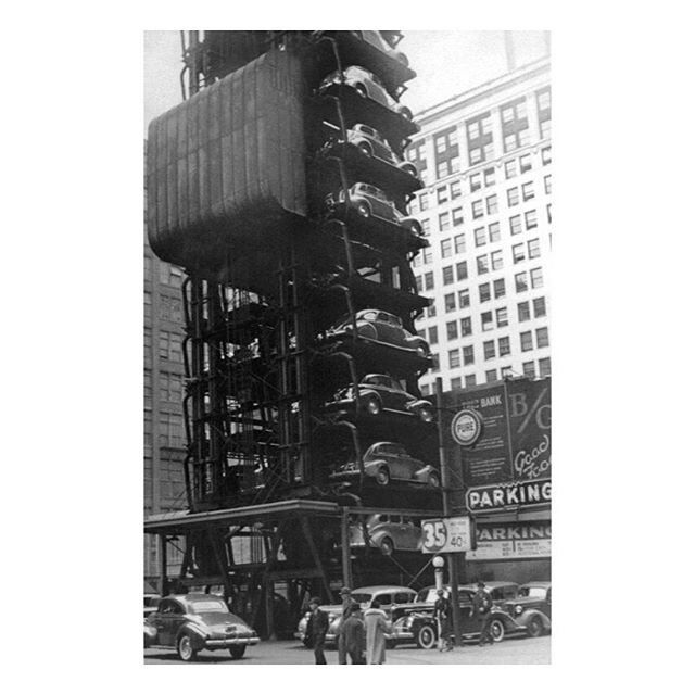 Learn the history of mechanical parking garages and automation taking command in American Cities &mdash; New Blog Post (link in bio) #history #architecture #engineering