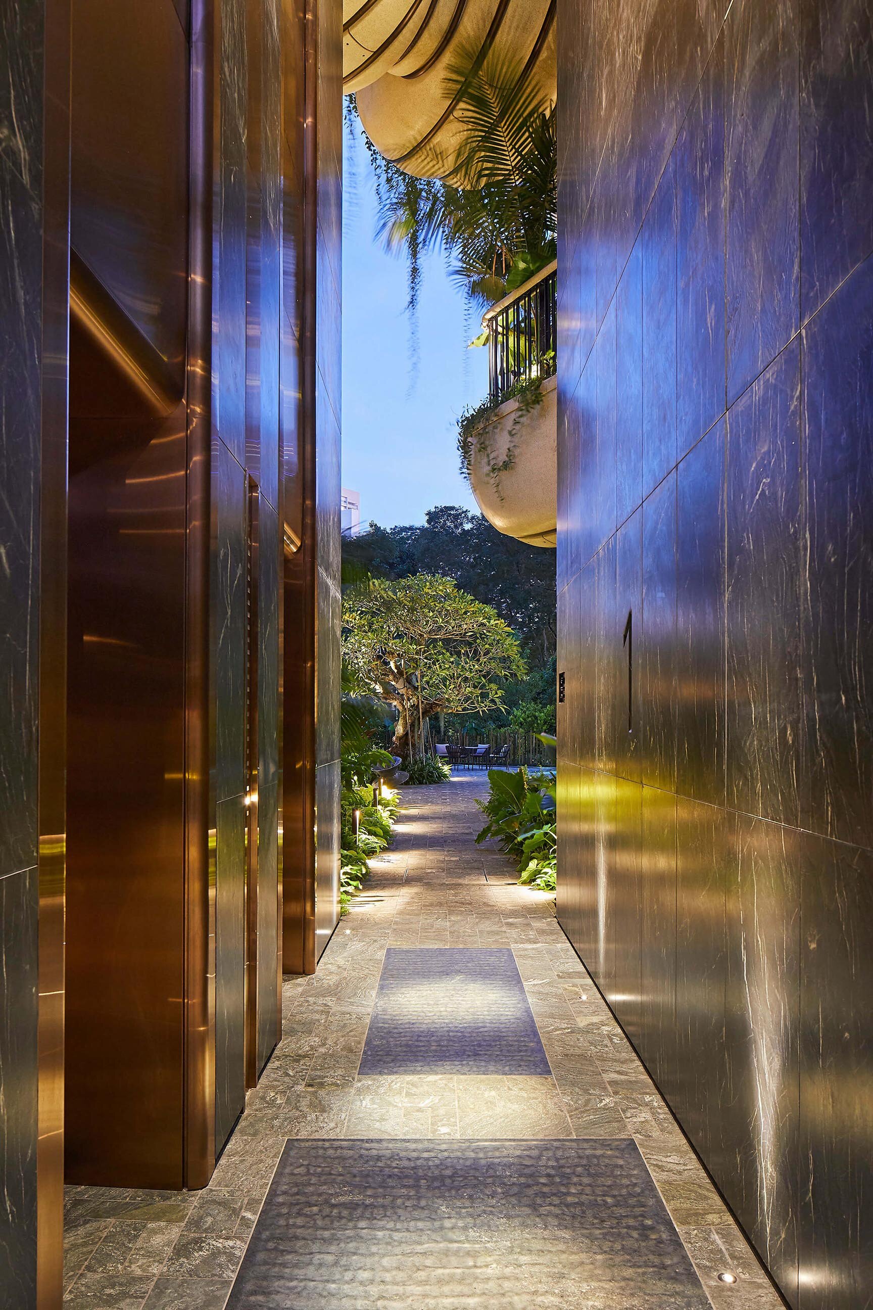 Heatherwick Studio Skyscraper Luxury Elevator Singapore EDEN Elevators Entrace.jpg