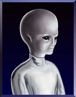 What the website claims a person looks like after reaching The Evolutionary Level Above Human