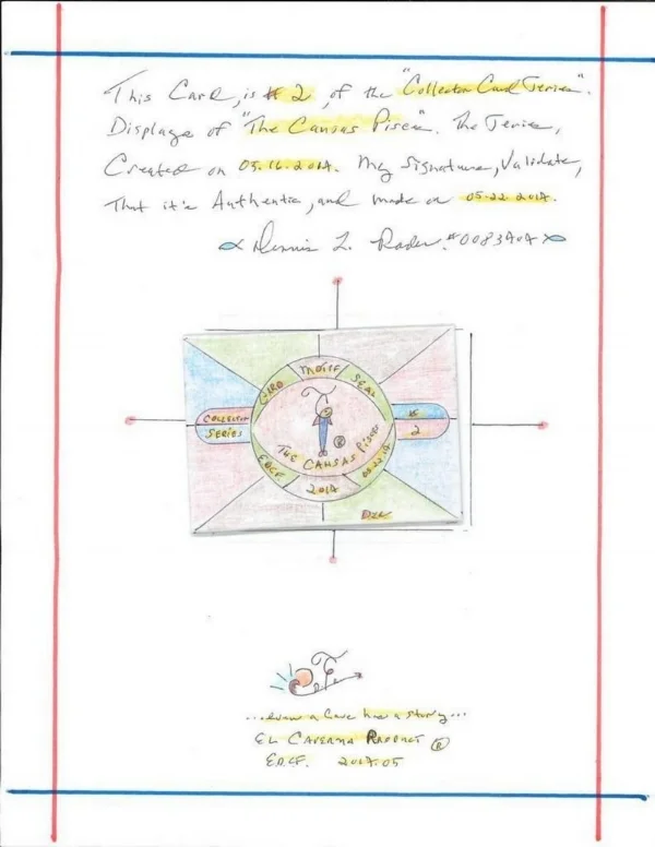 Artwork included in the letter