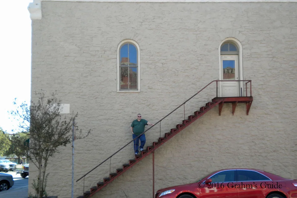 The steps of "Corky's Apartment" from Waiting for Guffman , as seen in November 2011