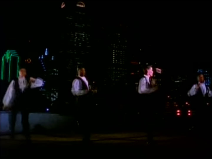 Rooftop scene the video for Vanilla Ice's "Ice Ice Baby"