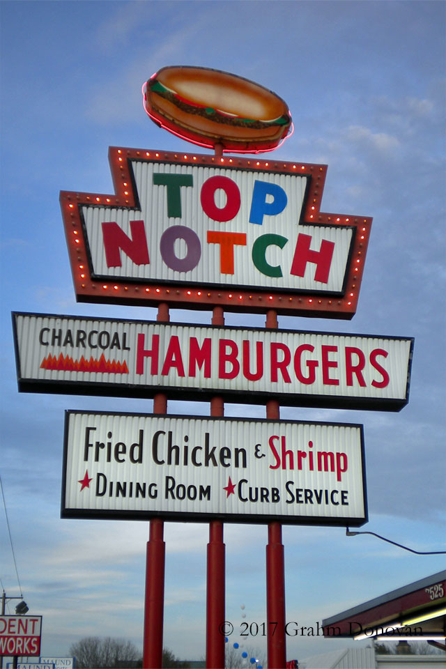 Top Notch Hamburgers Sign