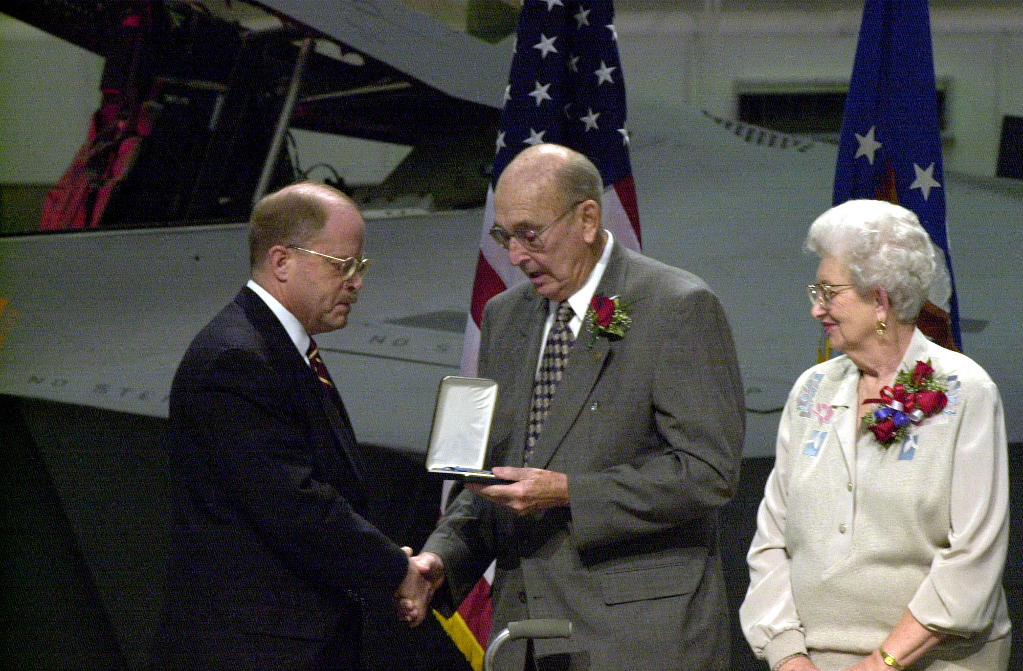 William F. Pitsenbarger Accepts the MOH for William H. Pitsenbarger