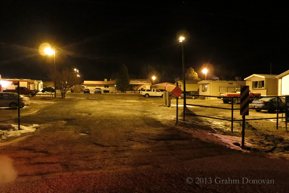 Copy of Desert Aire Trailer Park at Night