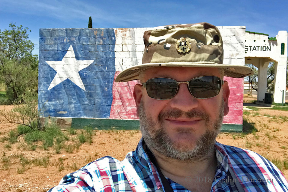 At the Texas Flag Mural