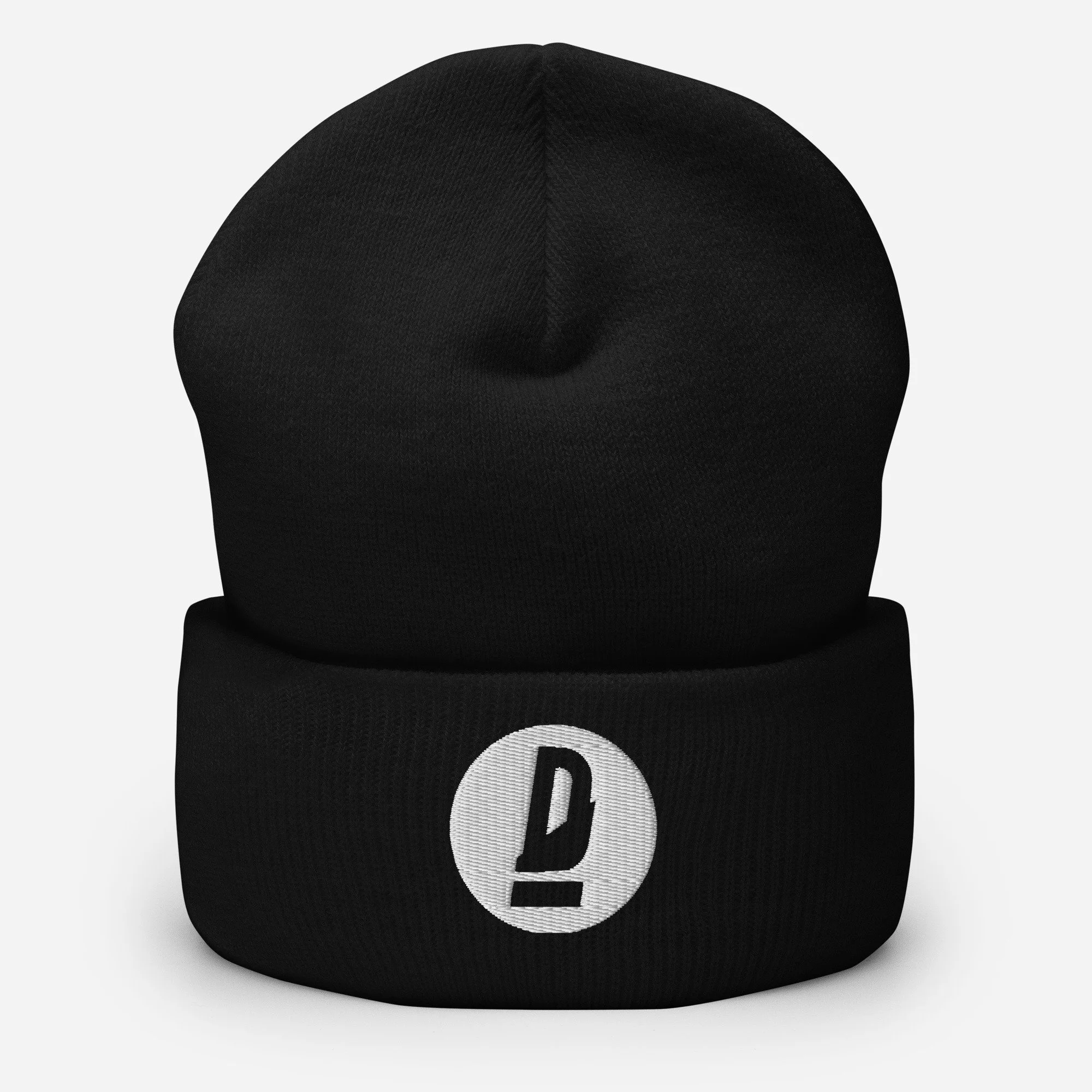 Cuffed Beanie - Dysturb logotype white