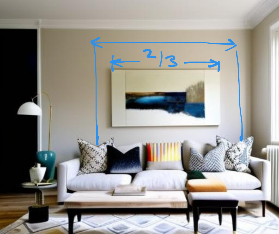 How to choose the right size artwork for your space? — Helen Dean Art