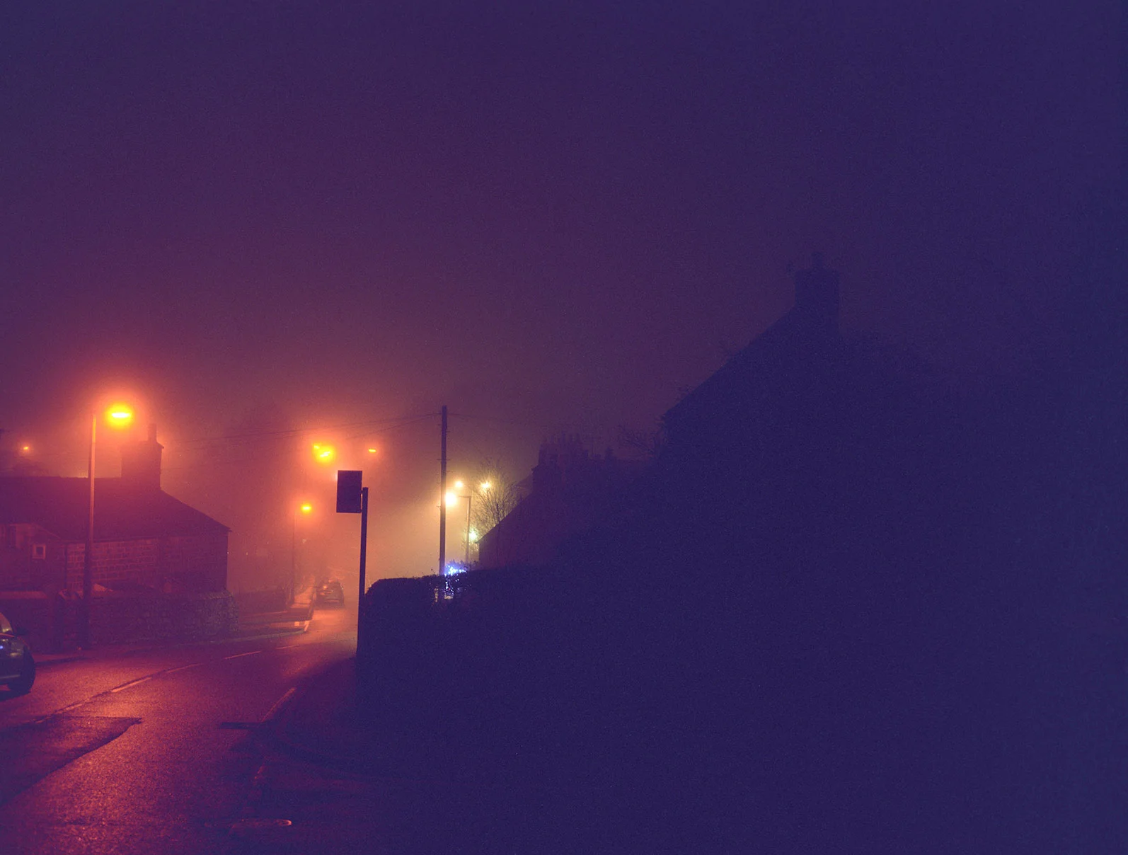 a misty night - a.
