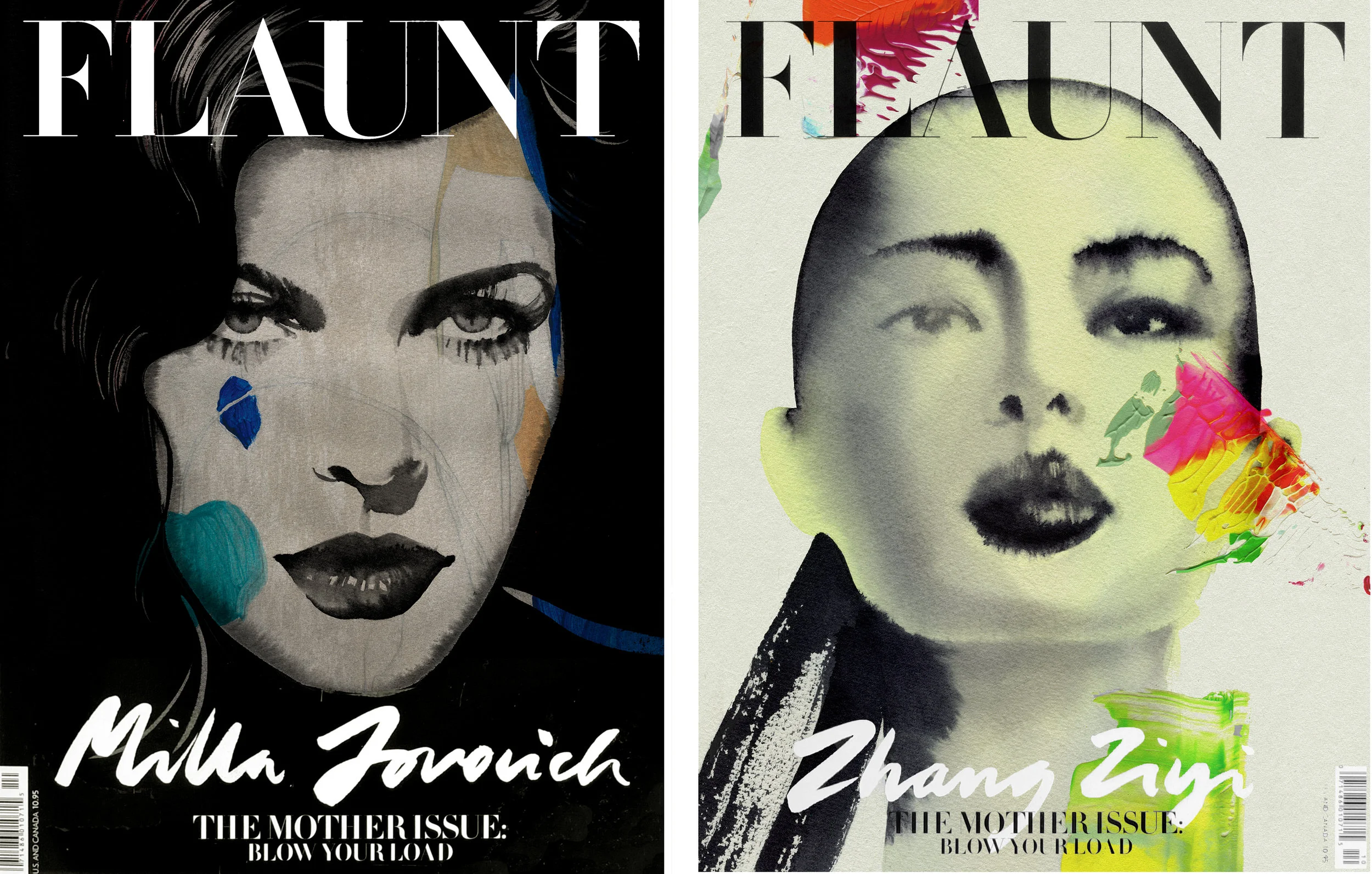 FLAUNT Magazine Cover illustrations