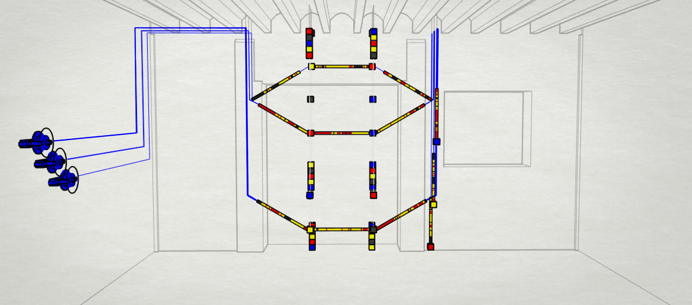 front view. example setup 4