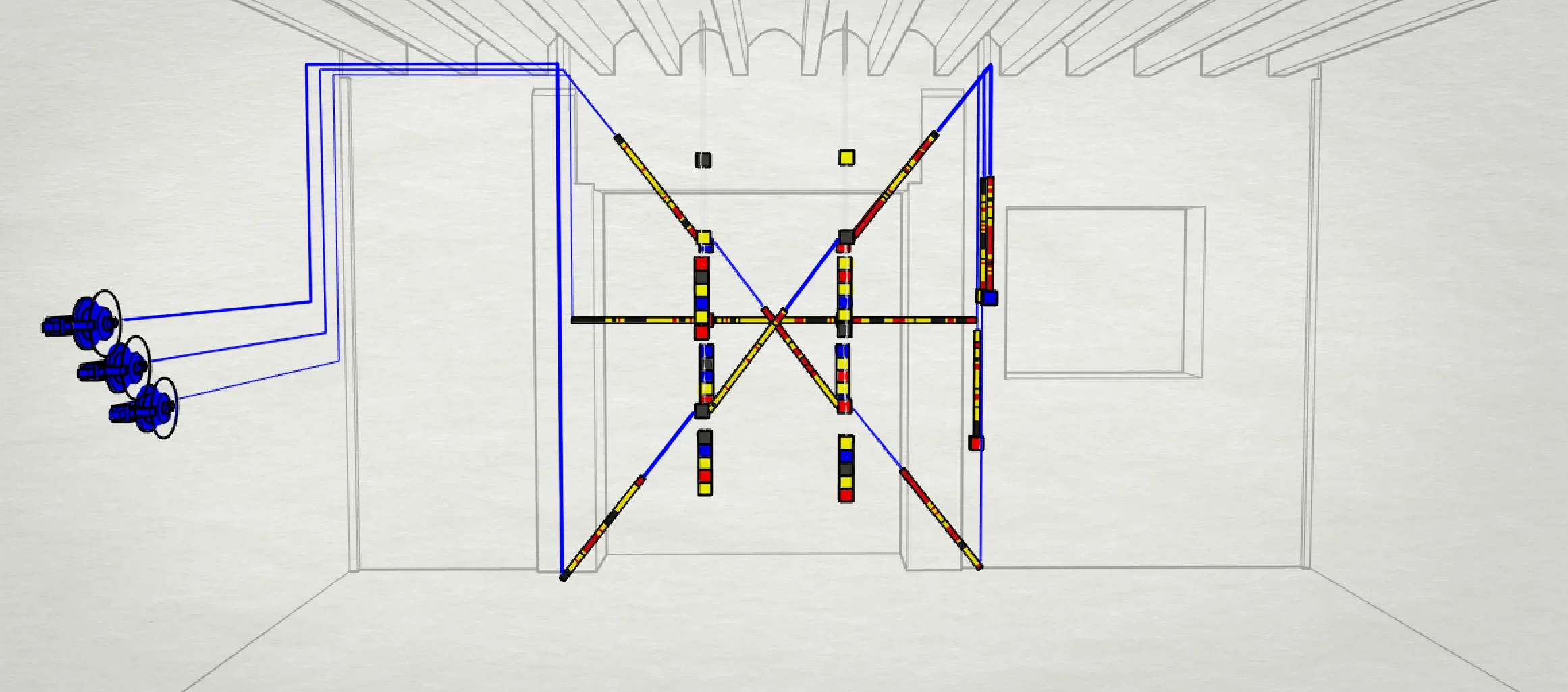 front view. example setup 5