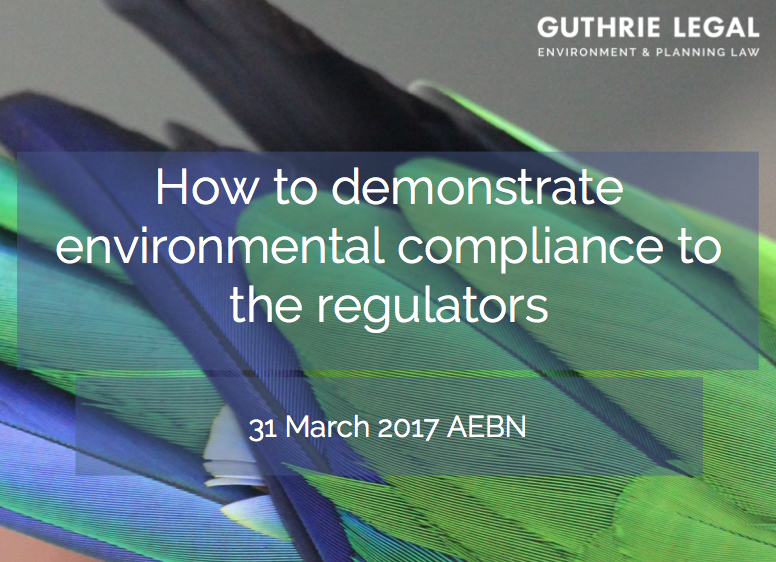 Guthrie Legal Top tips for managing environmental compliance and