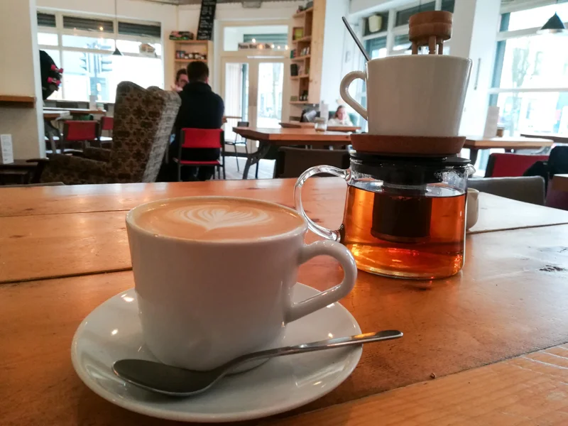 Flat white in Little Man Coffee, Cardiff