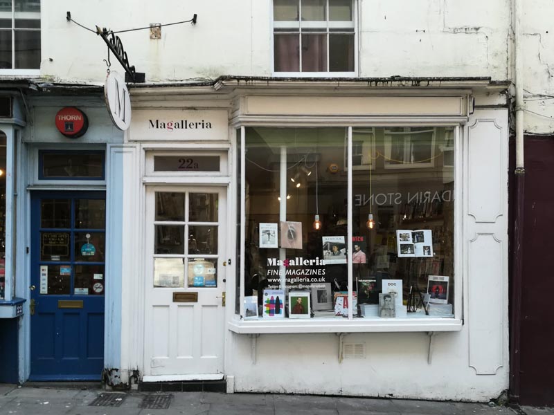 Exterior of Magalleria in Broad Street, Bath