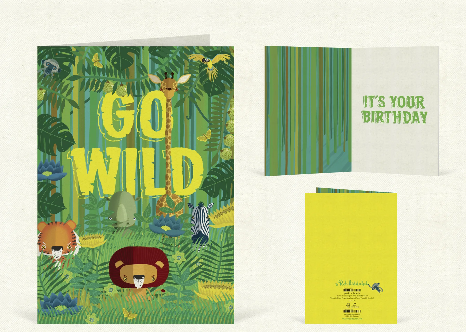 Go Wild (120mm x 170mm). Click here to buy.