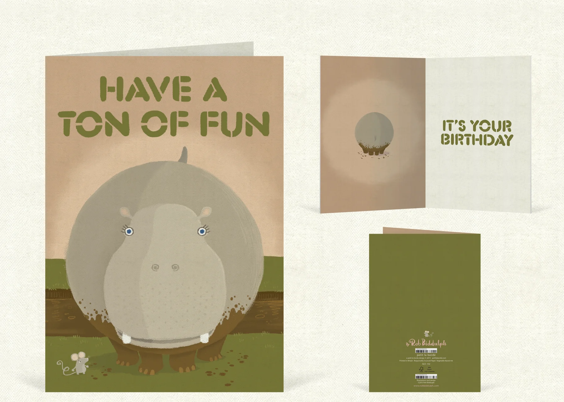 Have a Ton of Fun (120mm x 170mm). Click here to buy.