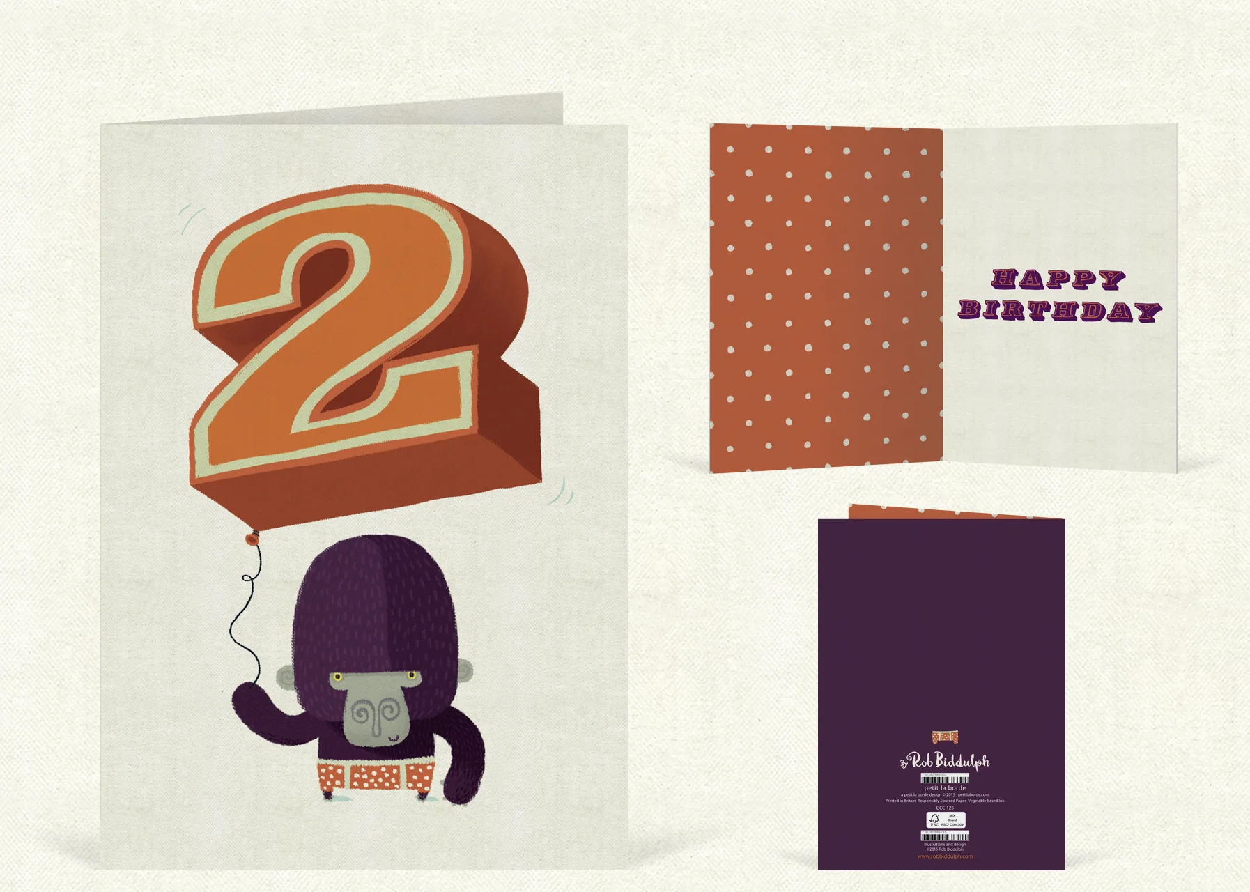 Gorilla 2 (120mm x 170mm). Click here to buy.