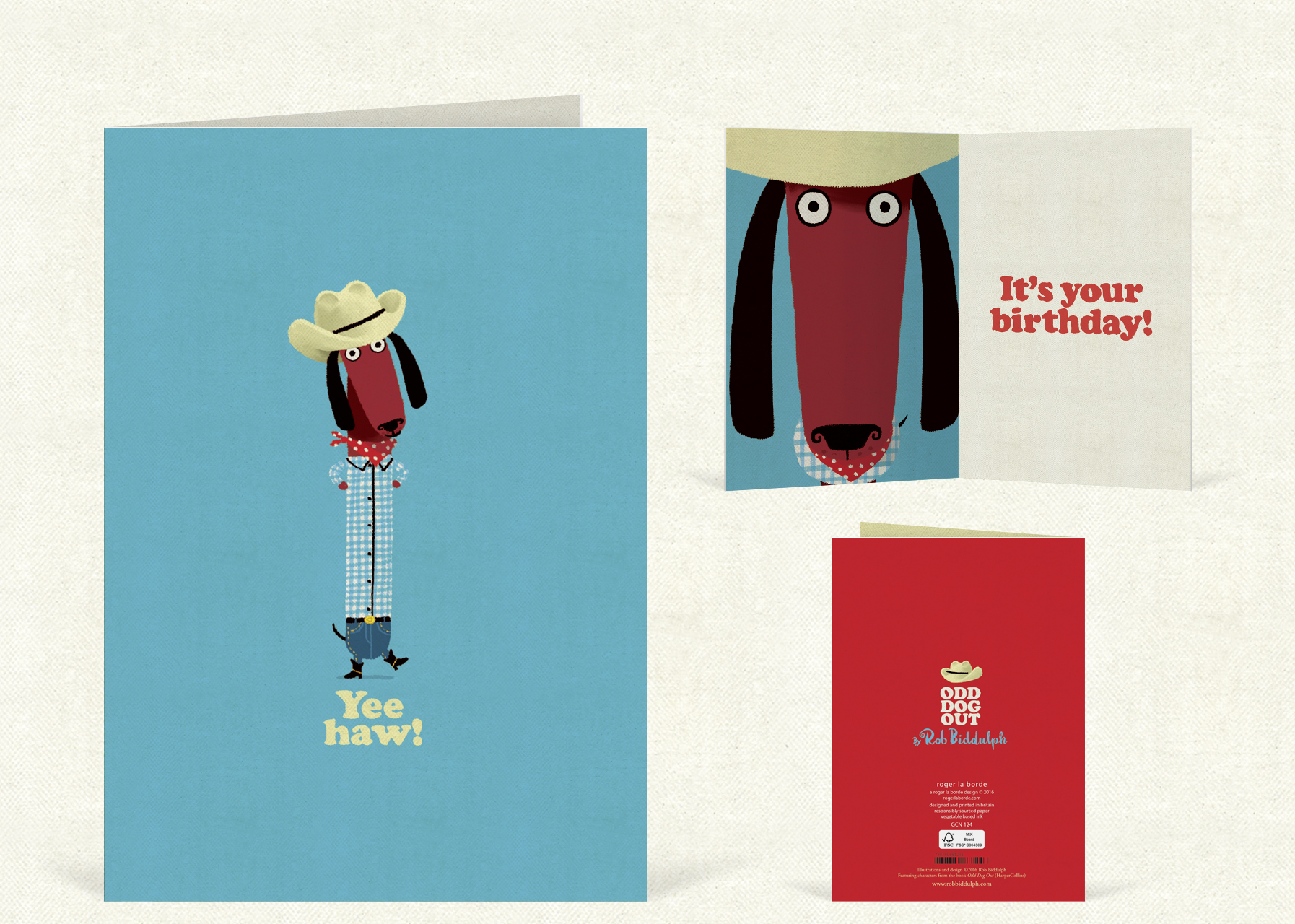Yee-haw! (97mm x 147mm). Click here to buy.
