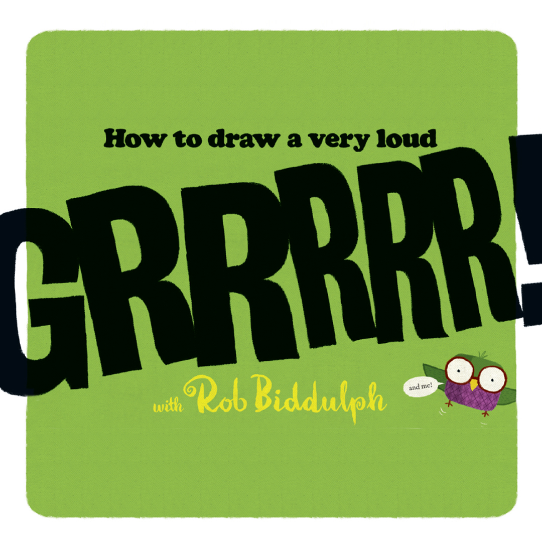 How to draw a very loud GRRRRR!