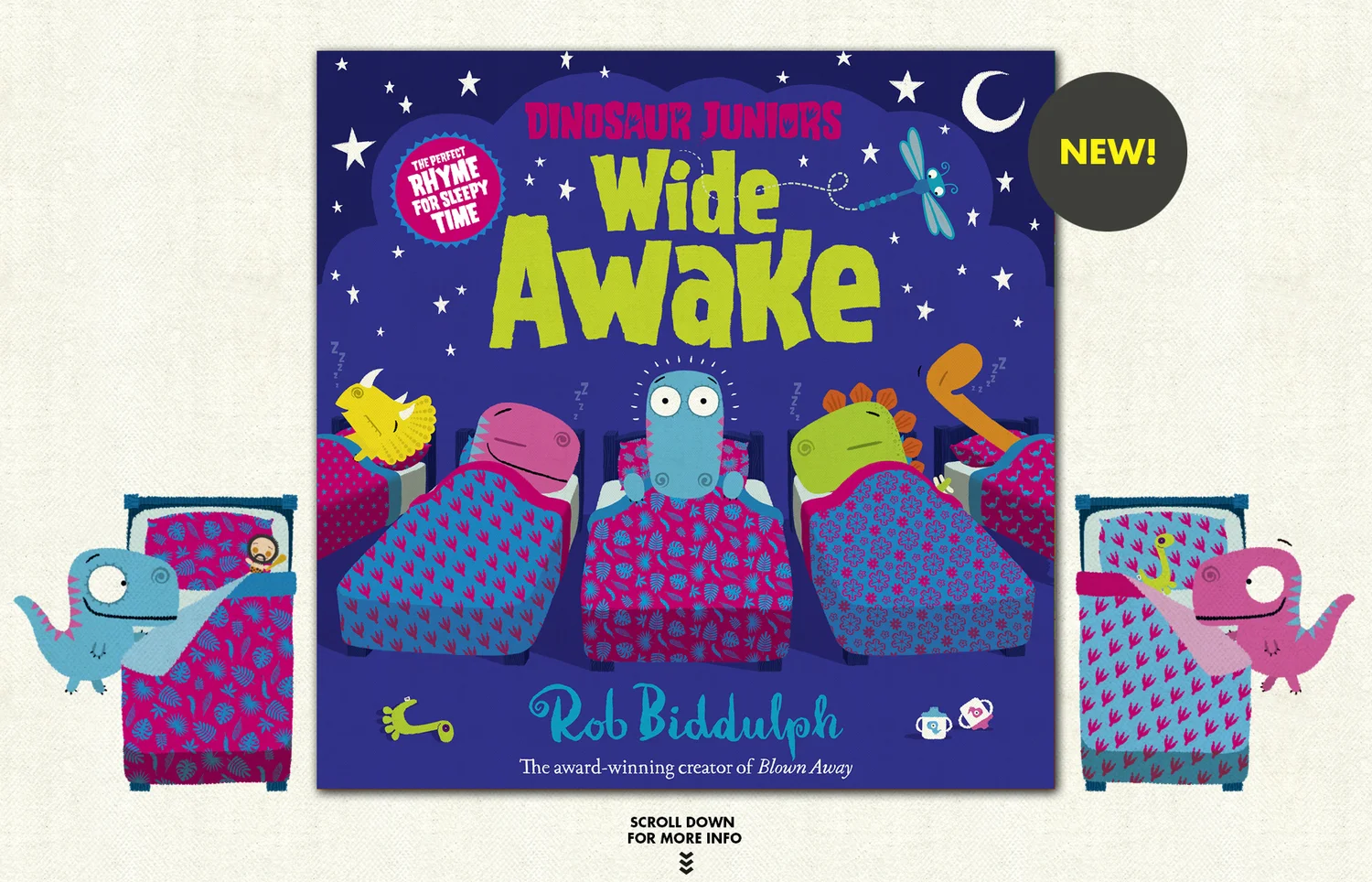 Dinosaur Juniors Wide Awake Rob Biddulph - 