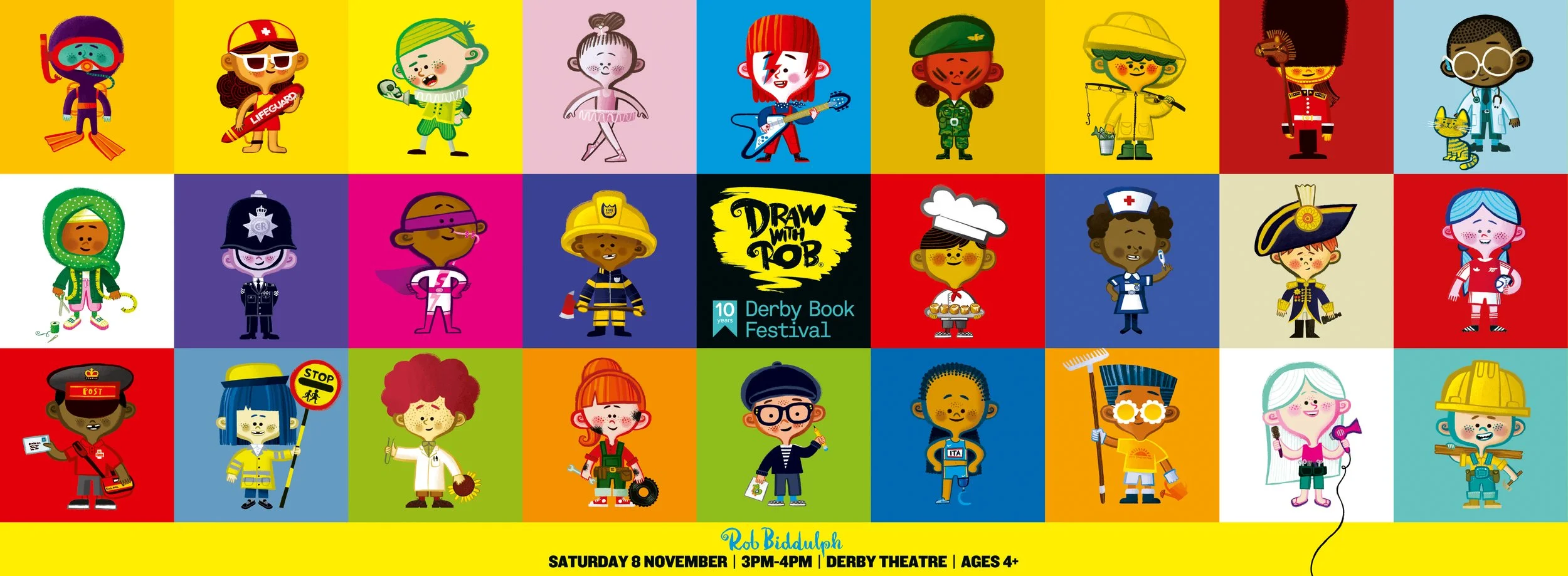 Draw With Rob at Derby Book Festival