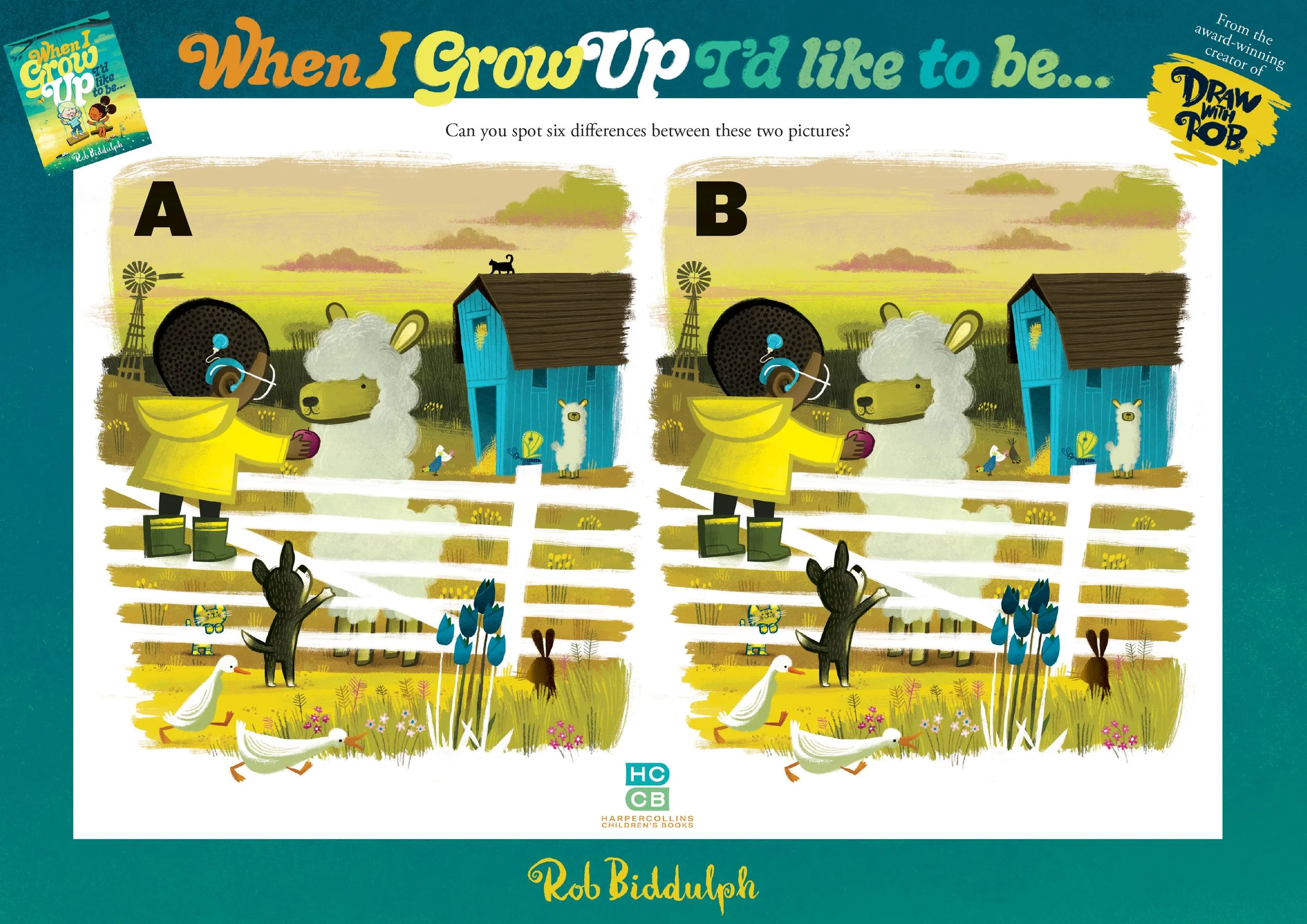 When I Grow Up activity sheets