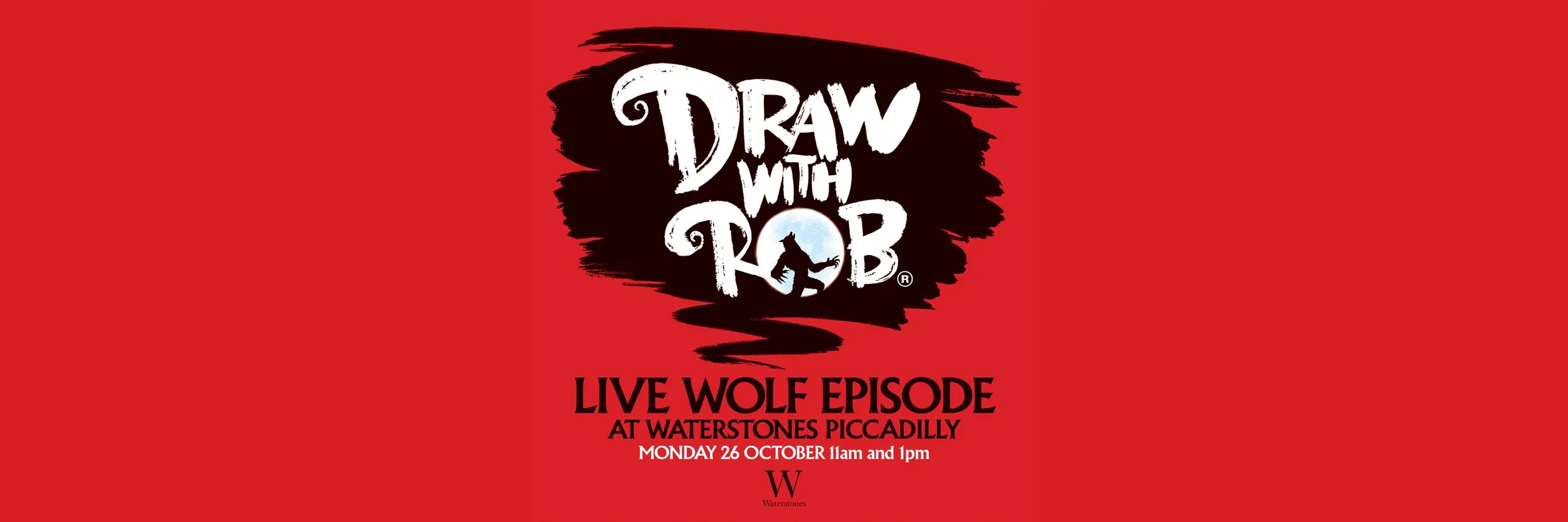 WOLF DRAW-ALONG WITH ROB BIDDULPH AT WATERSTONES PICCADILLY