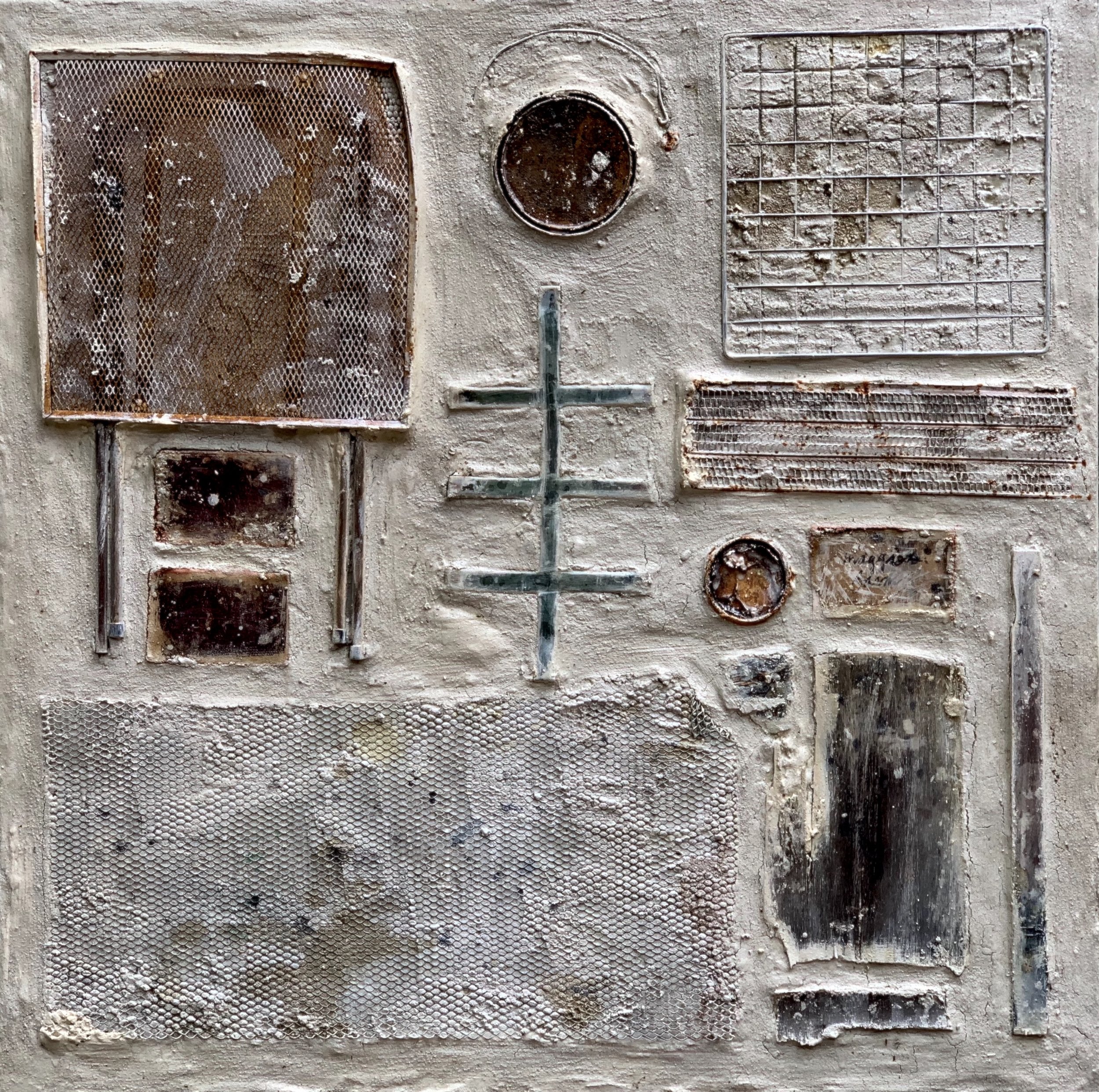 Maggie's Farm 48 x 48 inches mixed media on canvas