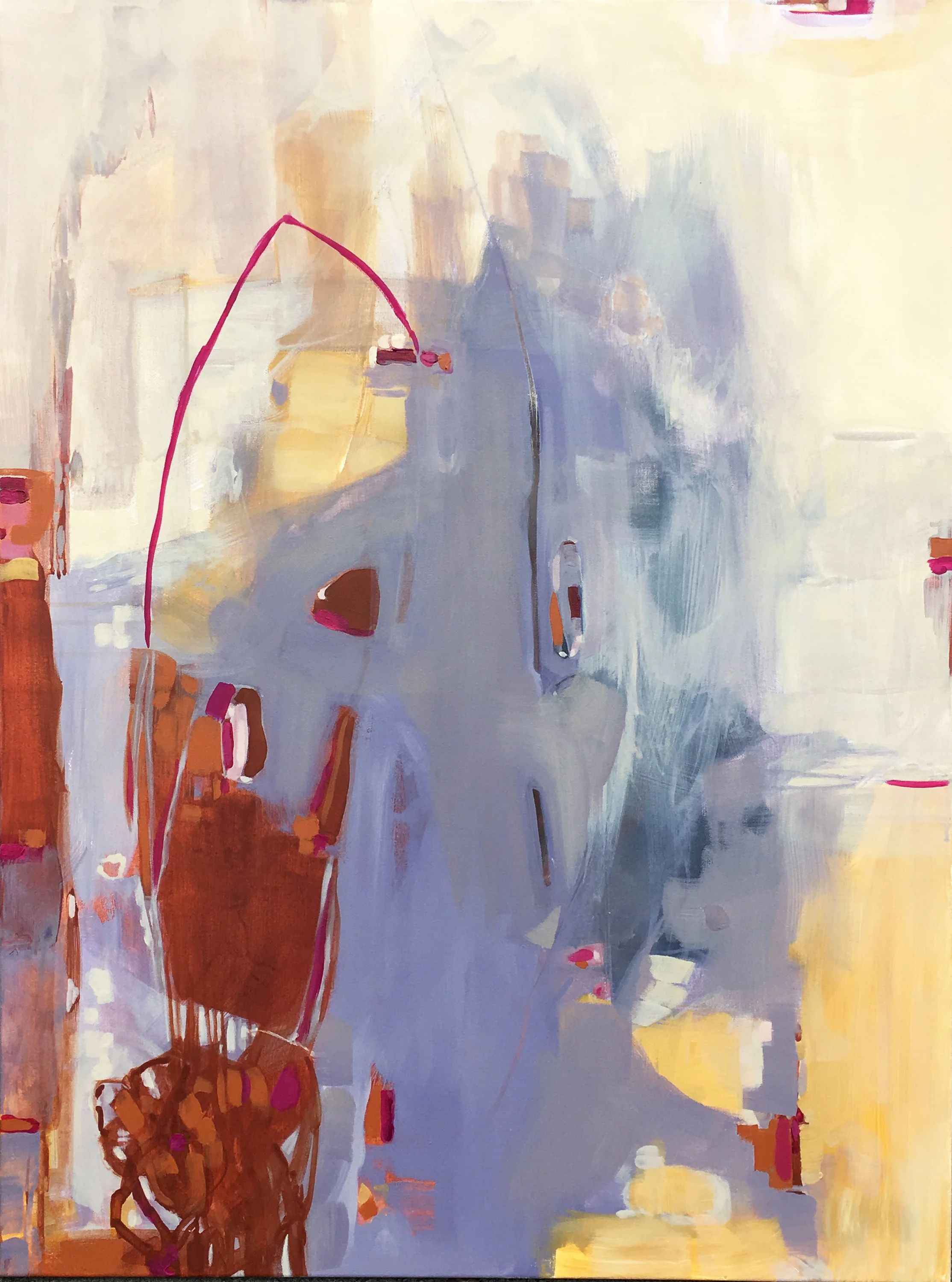 Rural Route (Weston ‘77) 30 x 40 inches | acrylic + gouache on canvas | 2019