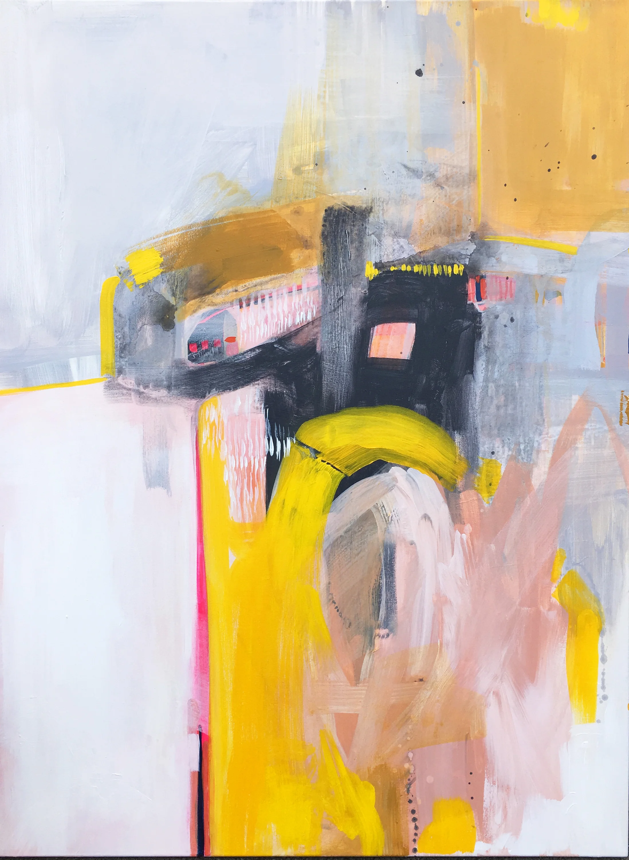 They Say When One Door Closes Another One Opens (But Maybe You Should Try a Window) 30 x 40 inches | acrylic + gouache on canvas | 2019