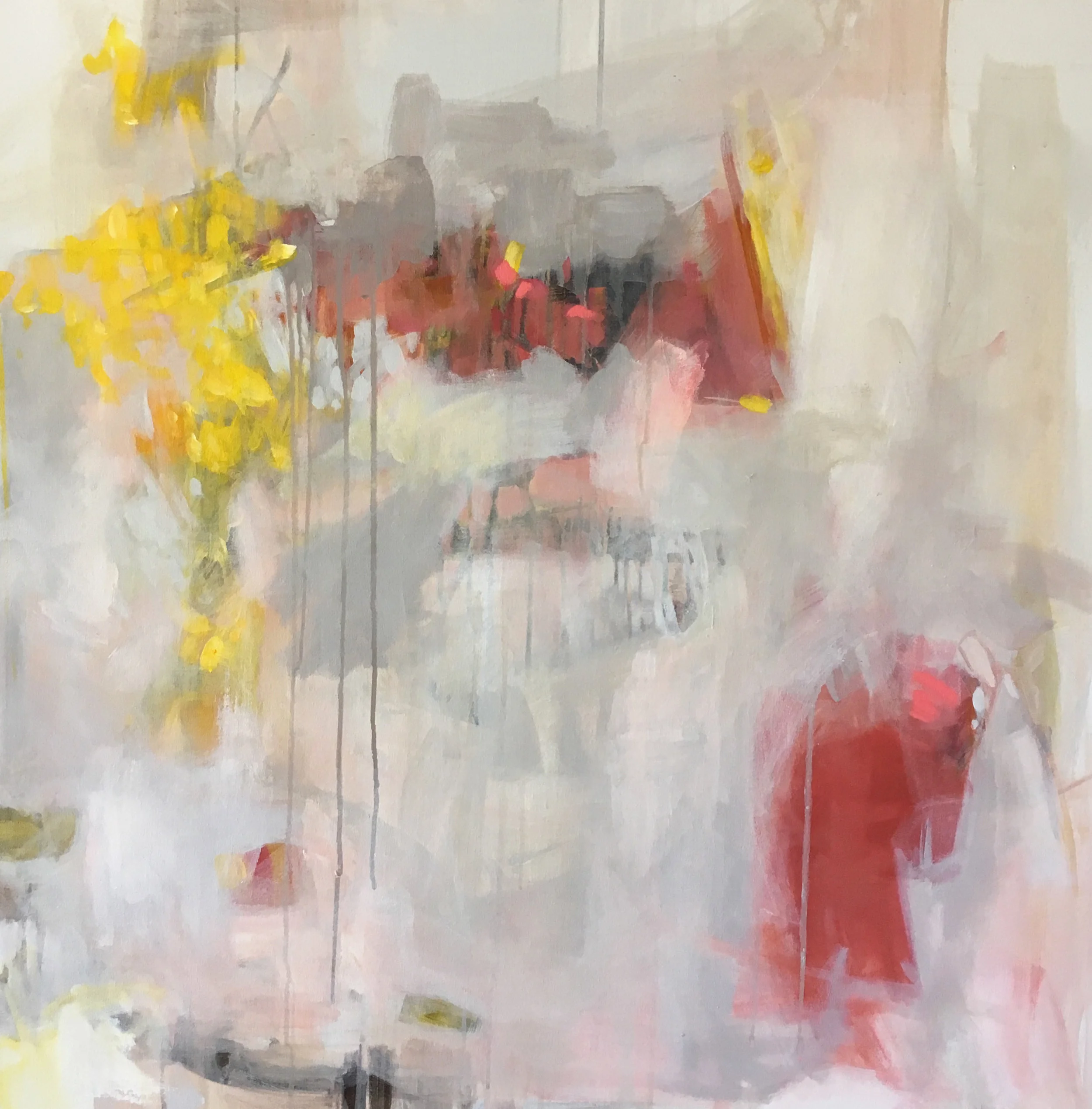Delicately Dramatic 4 36 x 36 inches | acrylic on canvas | 2019