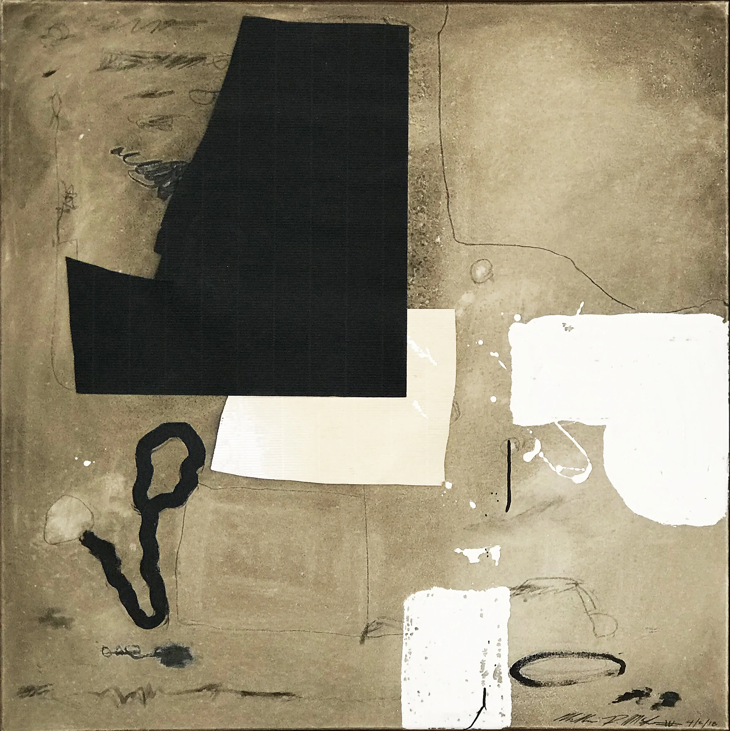 William McLure | 36 x 36 inches Mixed Media on Canvas
