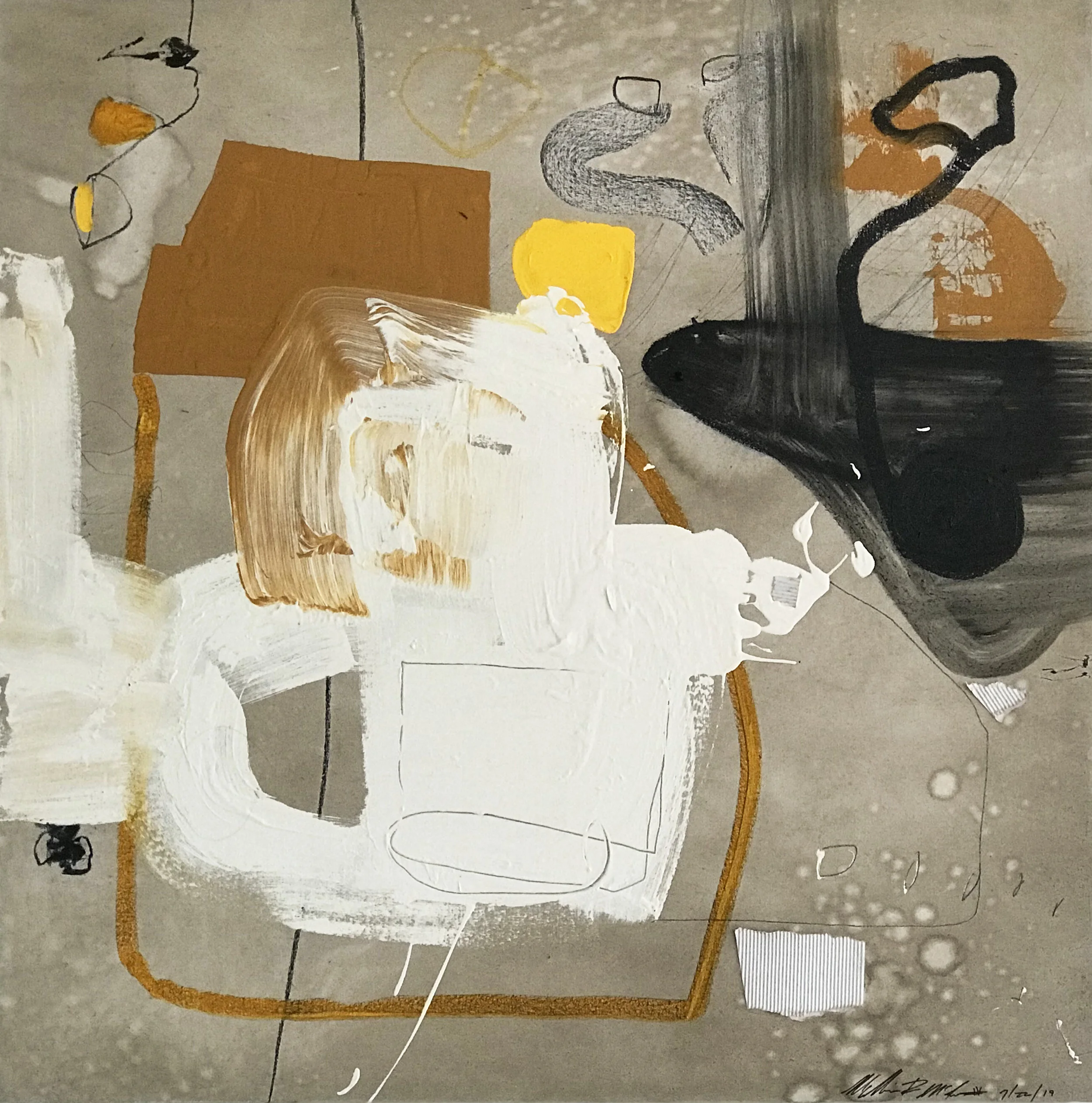William McLure | 40 x 40 inches Mixed Media on Canvas