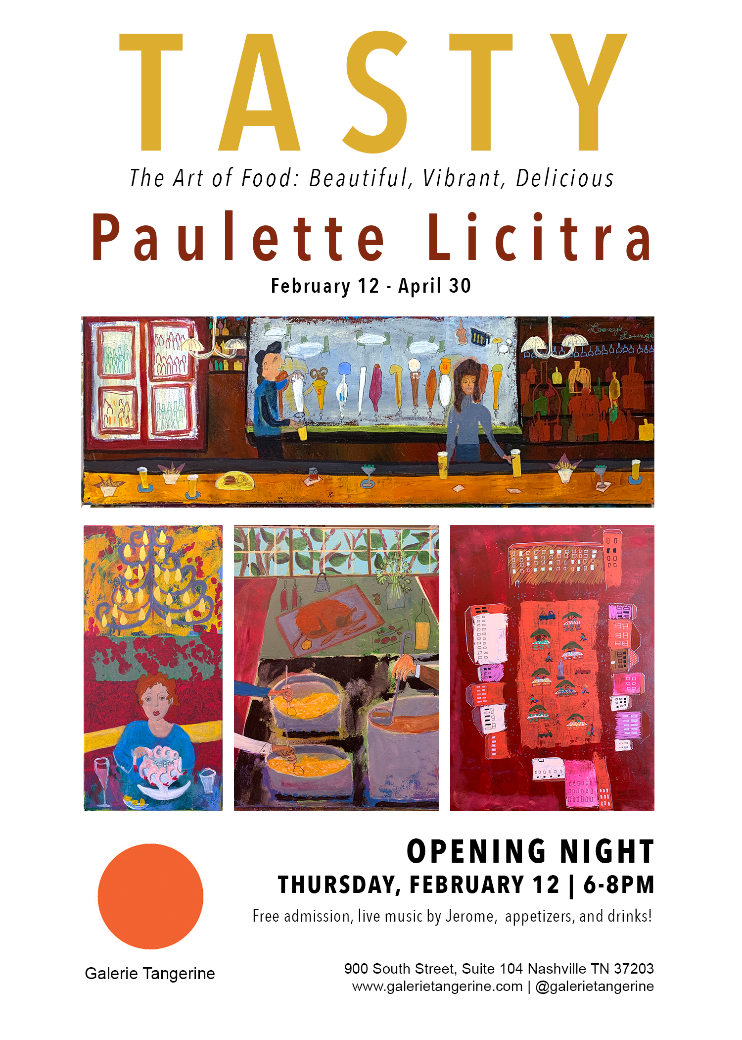 SAVE THE DATE for Opening Night - February 12th from 6-8PM