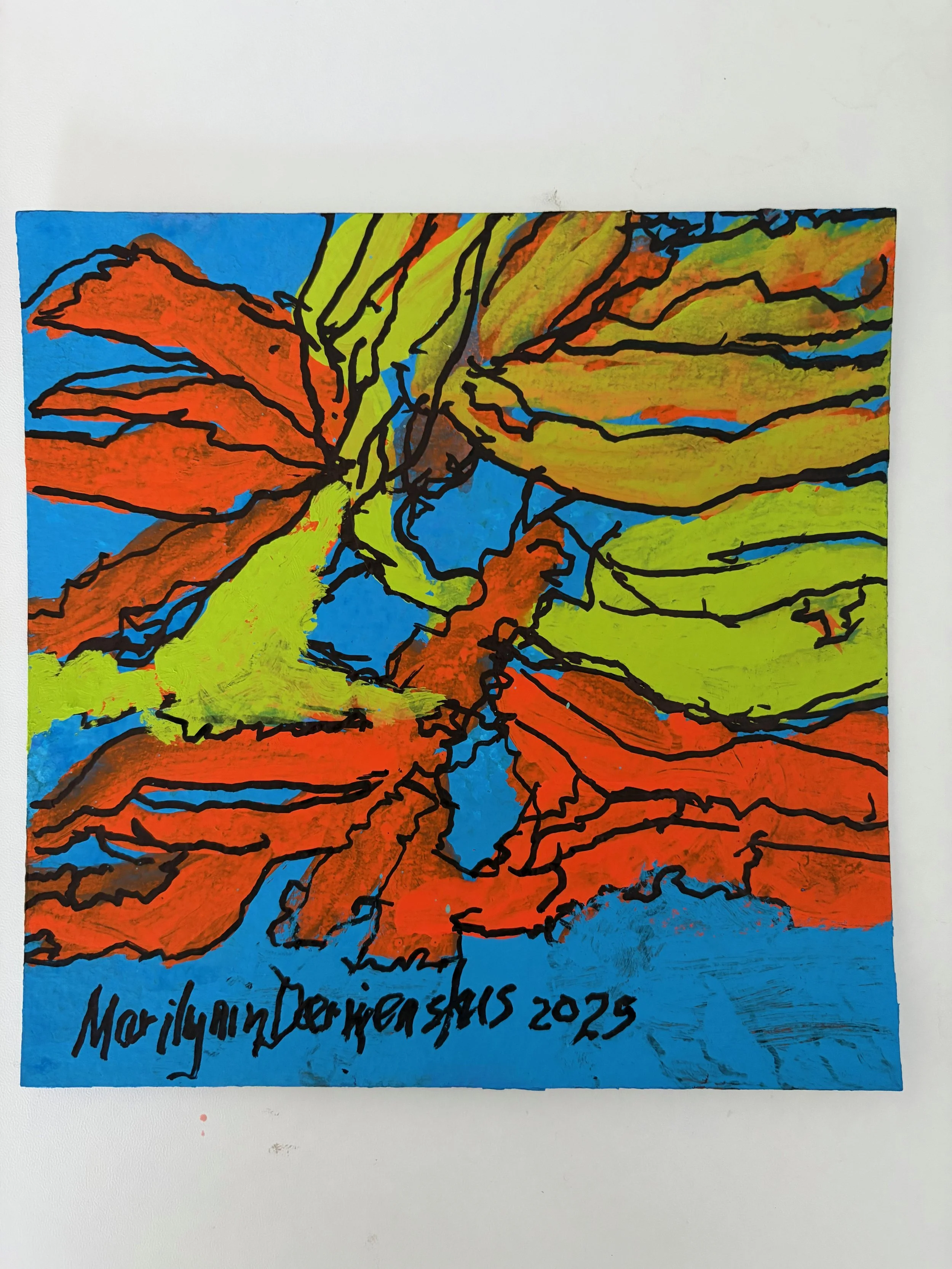 MARILYNN DERWENSKUS - Abstract Flower