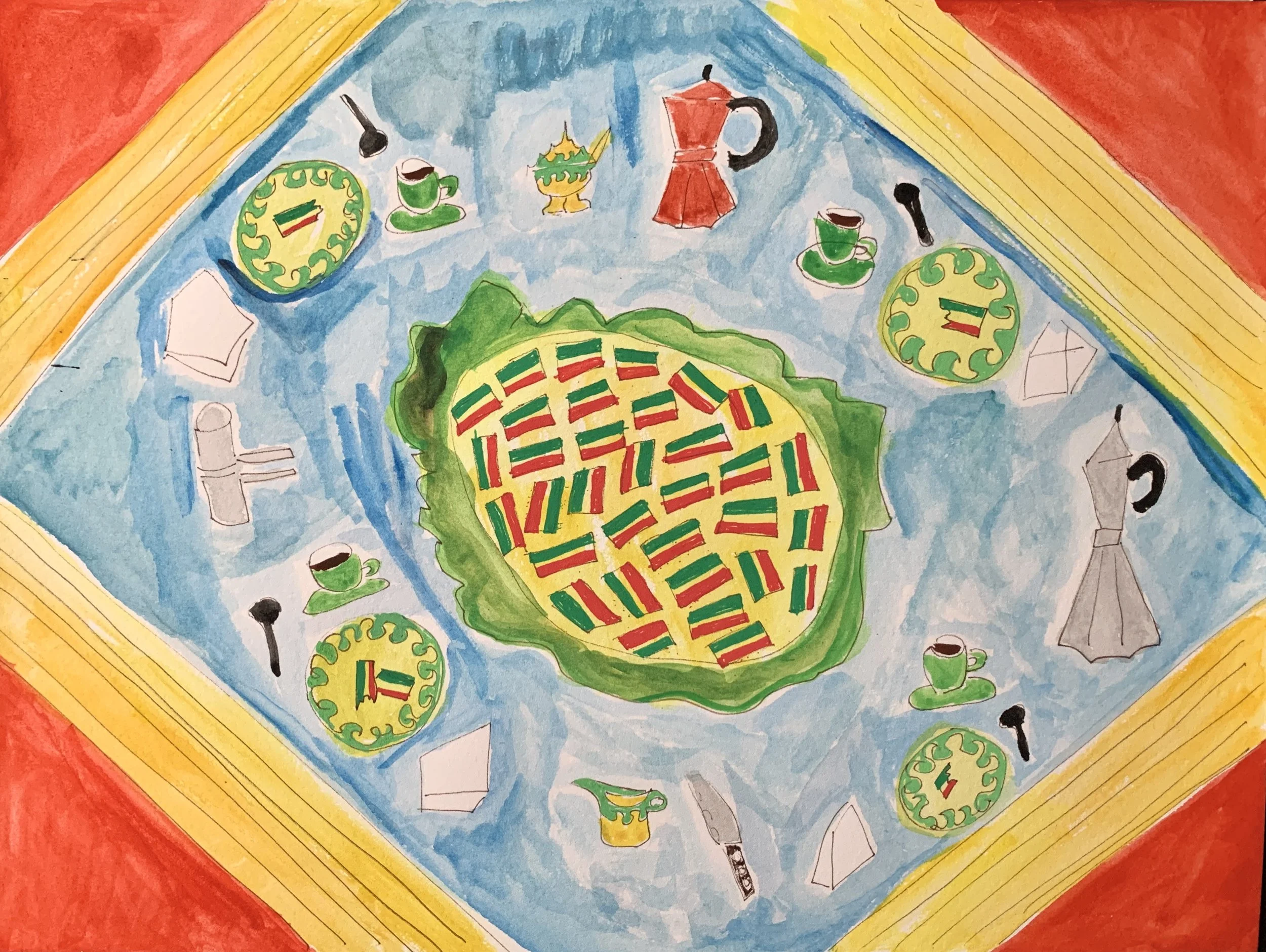 Coffee & Rainbow Cookies