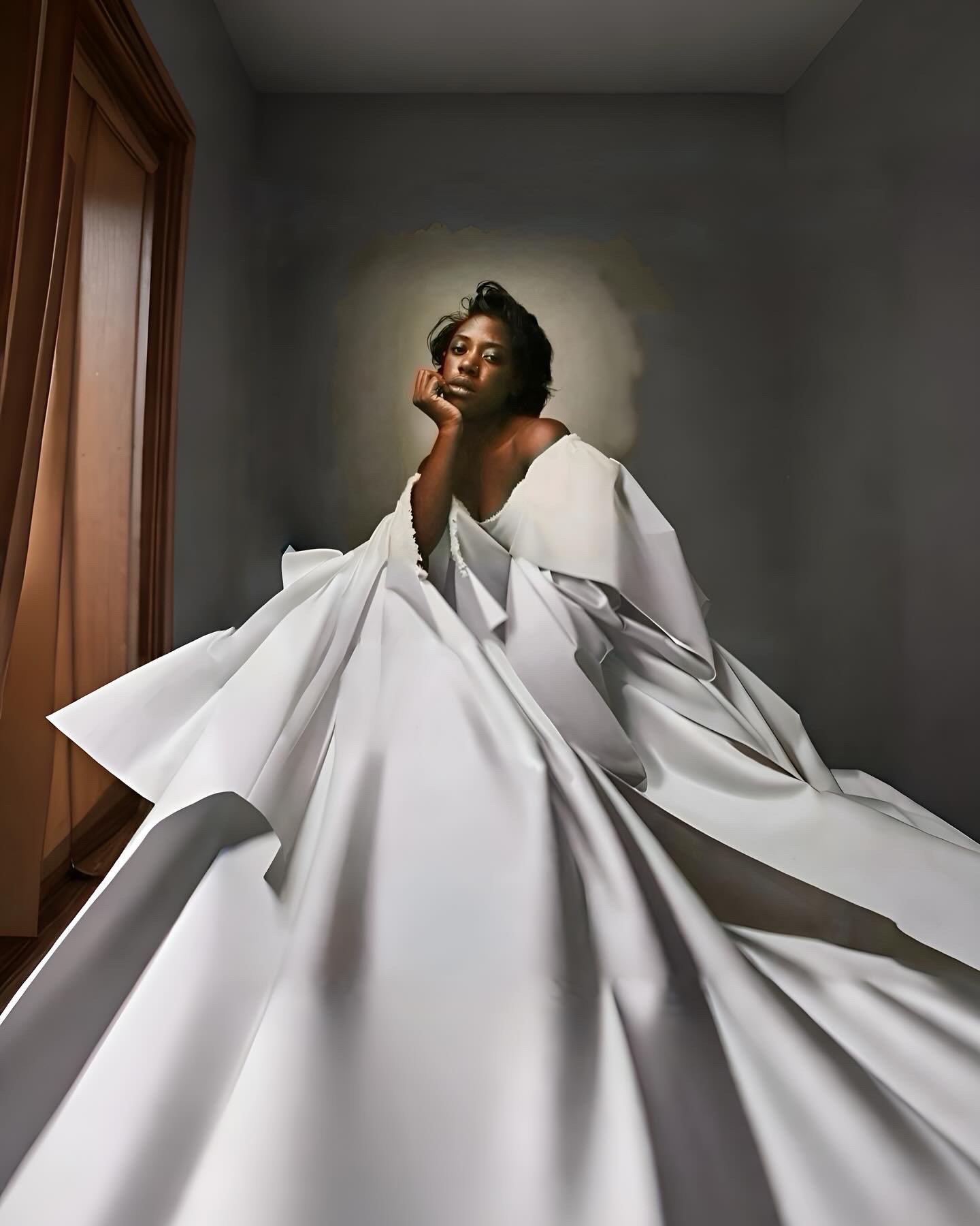 White Gown Created with AI
