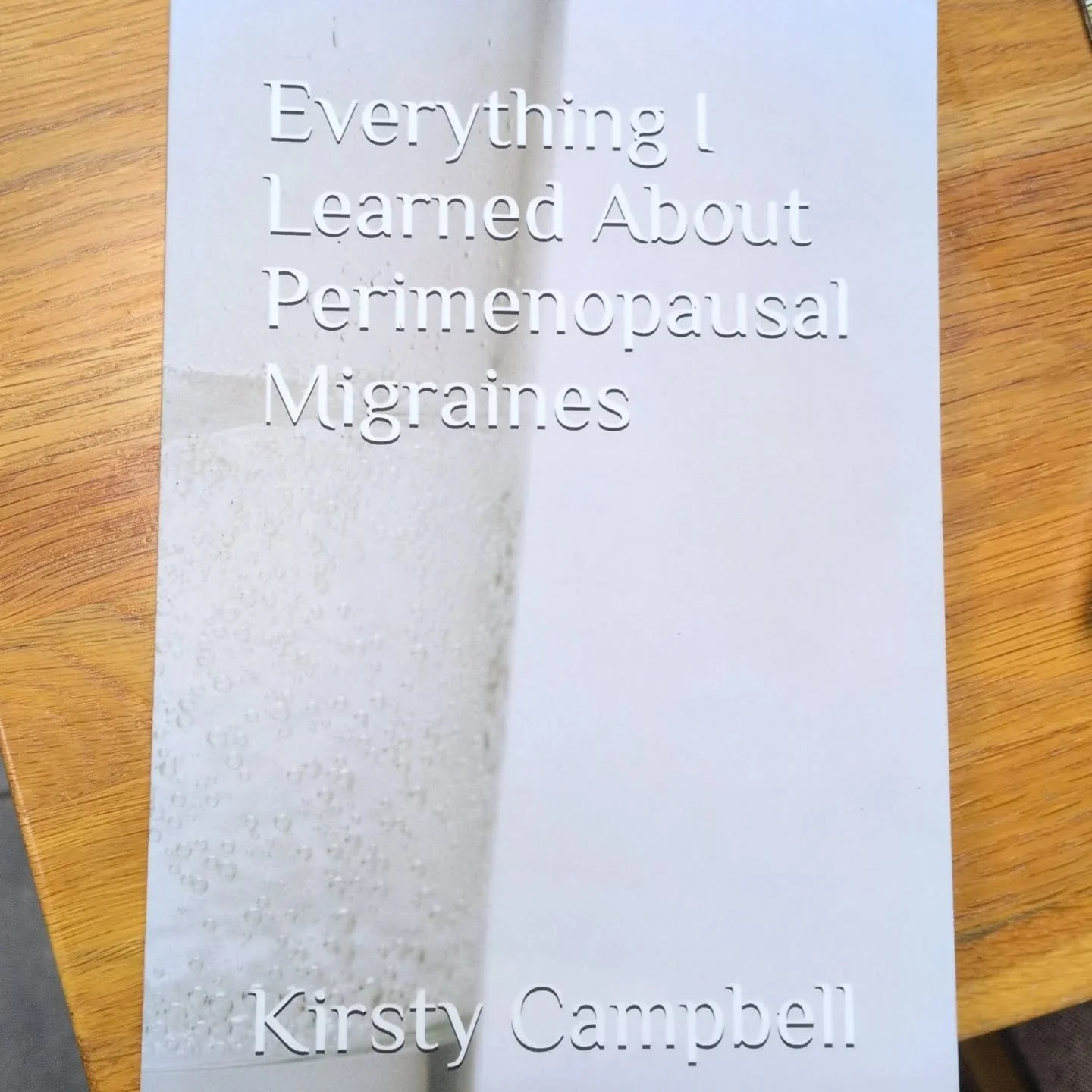 Still awaiting all you sore headed perimenopausal readers...my short book on coping with perimeno migraines is available on Amazon, both paperback and Kindle. It's a bargain and you can even read a free sample if you want. Five star reviews ⭐⭐⭐⭐⭐

#p