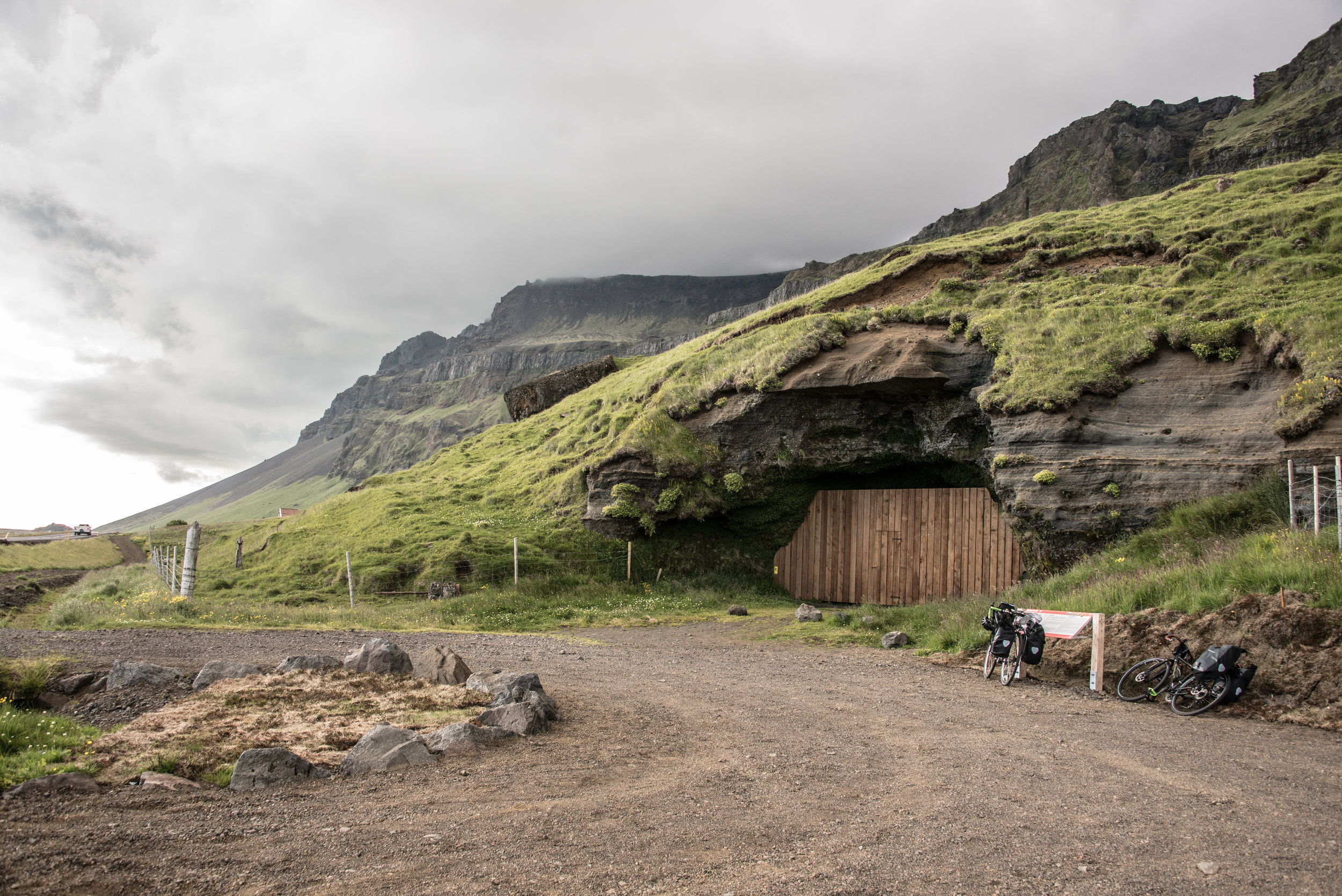 Stopping for a snack break in southern Iceland.