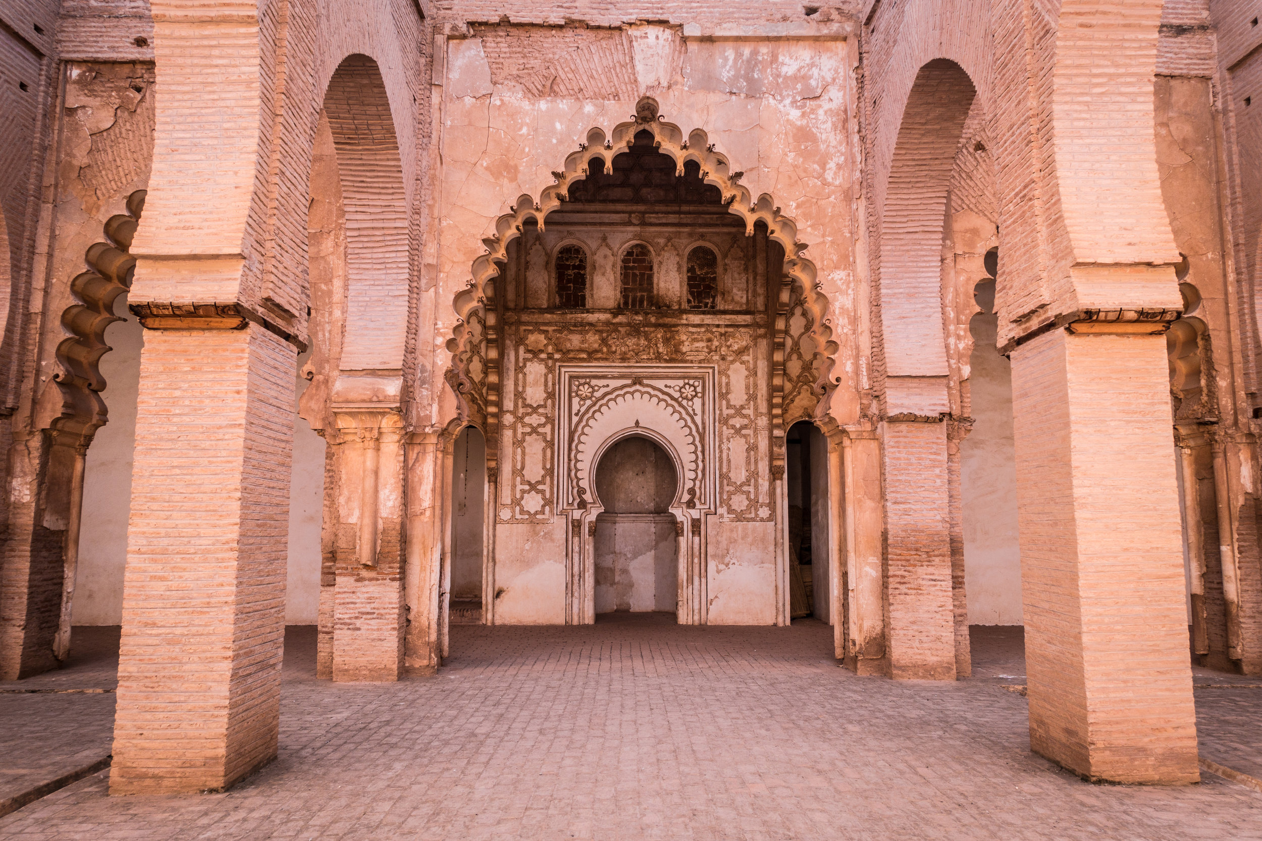 The Tin Mal Mosque, now-defunct, is okay to photograph. Operational mosques are not.